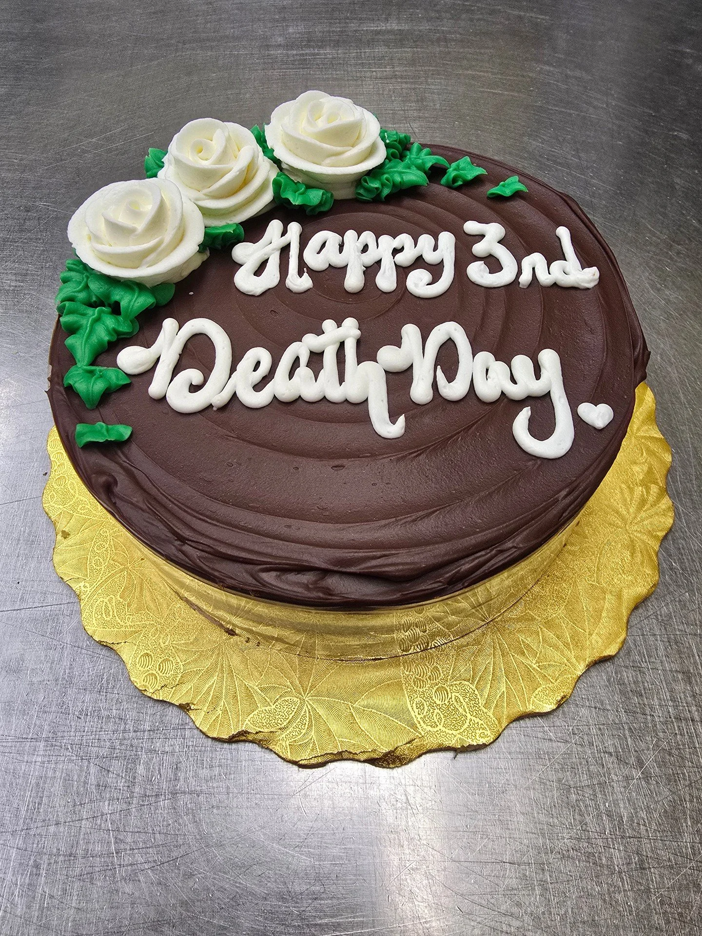 Happy 3rd Death Day! #antoinespastryshop #cake #cakes #richthebaker #bostoncreme