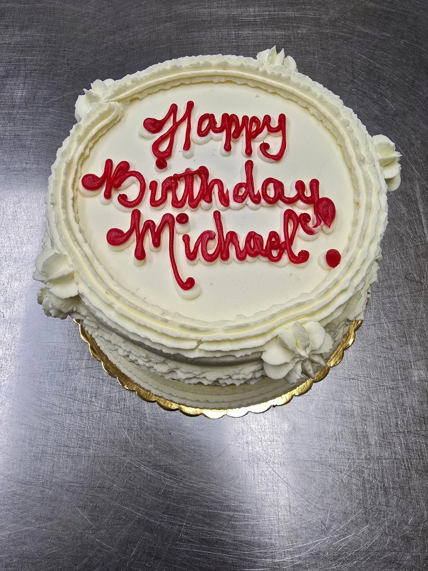 Happy Birthday Michael! #antoinespastryshop #cake #cakes #whipcreamstrawberry #strawberries #richthebaker