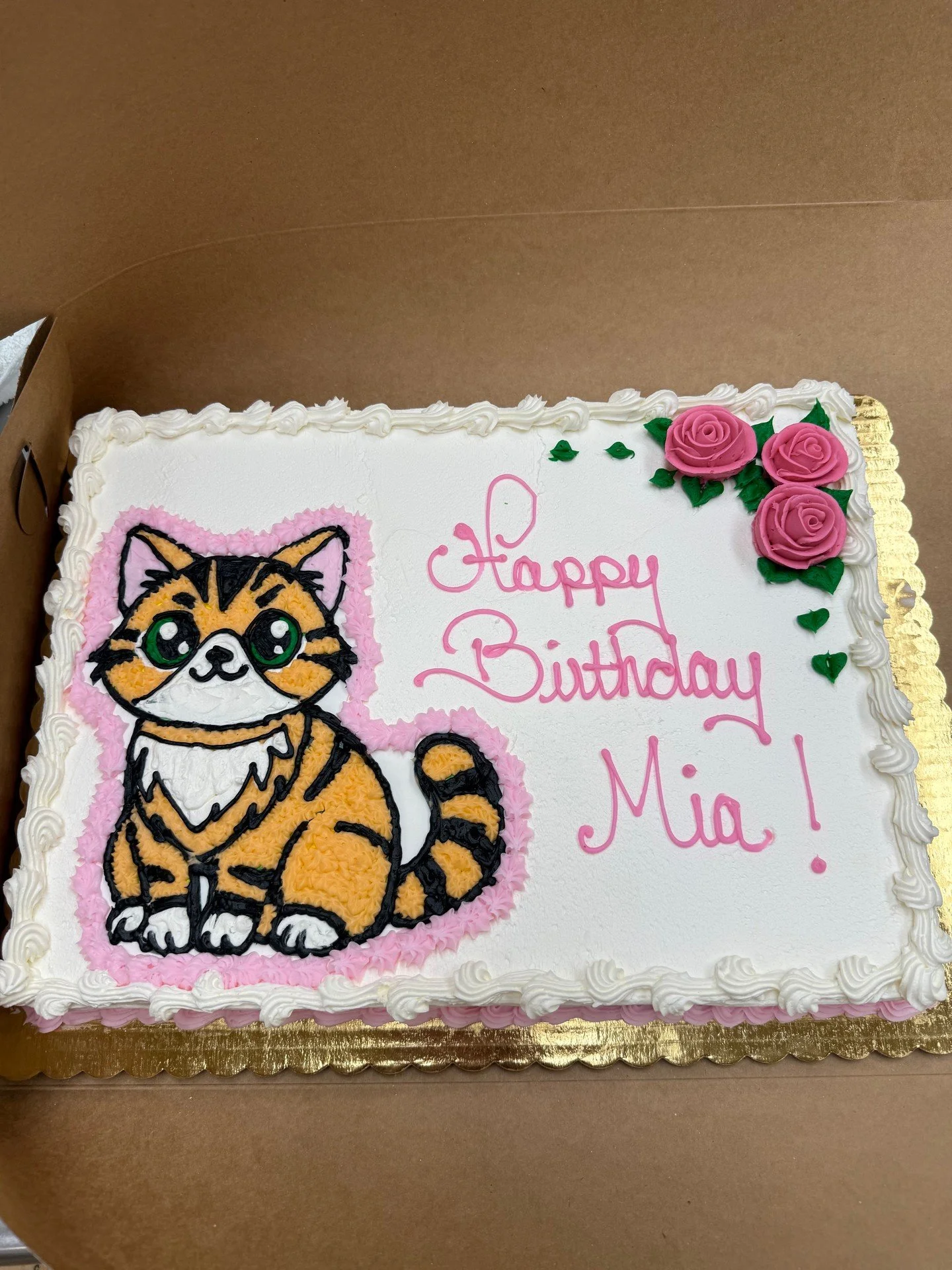 Happy Birthday Mia! #antoinespastryshop #bakery #bakerylife #bakerytiktok #cakes #richthebaker #catcake ##happybirthday