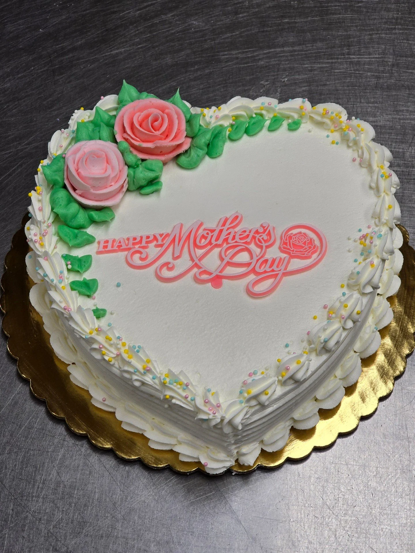 Our Mother's Day Cakes have arrived!! Stop in today or order one for your loved one today!! #antoinespastryshop #mothersday #mom #holiday #cake #cakes #richthebaker #frosting #icing #vanilla #chocolate #heartcake