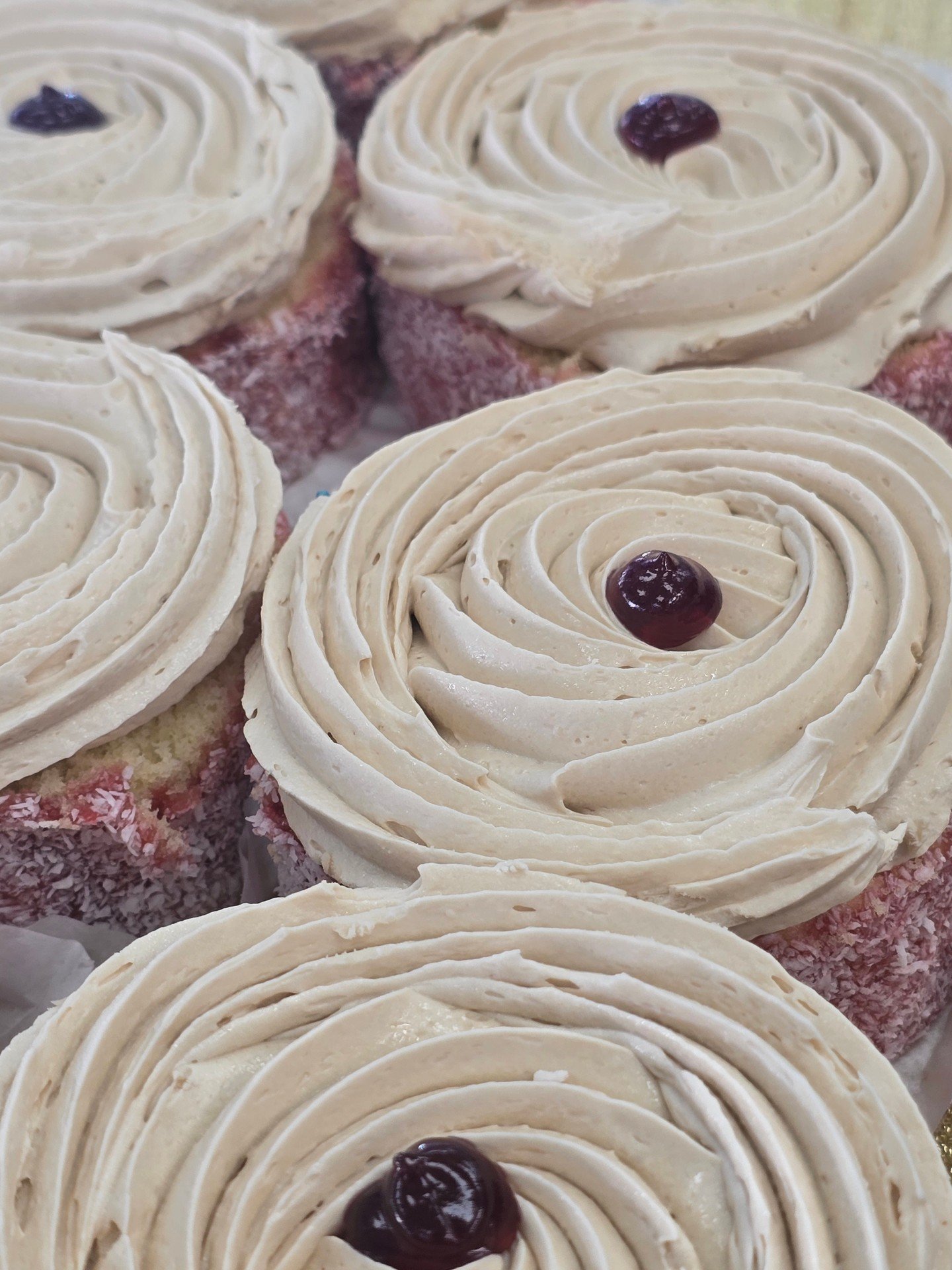 Mocha Slice! #antoinespastryshop #mocha #coconut #raspberry #pastry #pastries #richthebaker