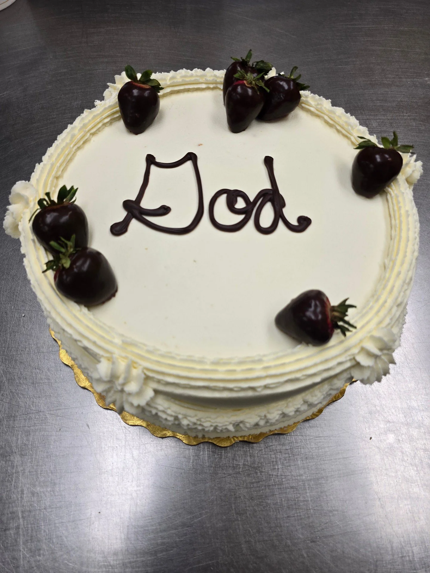God #antoinespastryshop #cake #cakes #whipcream #strawberries #chocolate #whipcreamstrawberry #richthebaker #fresh #bc #communion