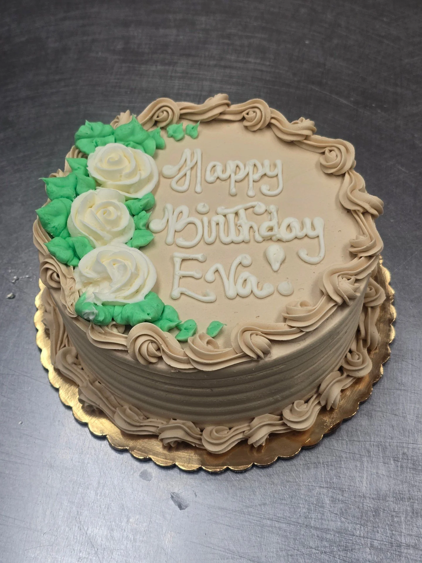 Happy Birthday Eva! #antoinespastryshop #chocolate #chocolatecake #chocolatefrosting #happybirthday #cake #cakes #richthebaker #frosting