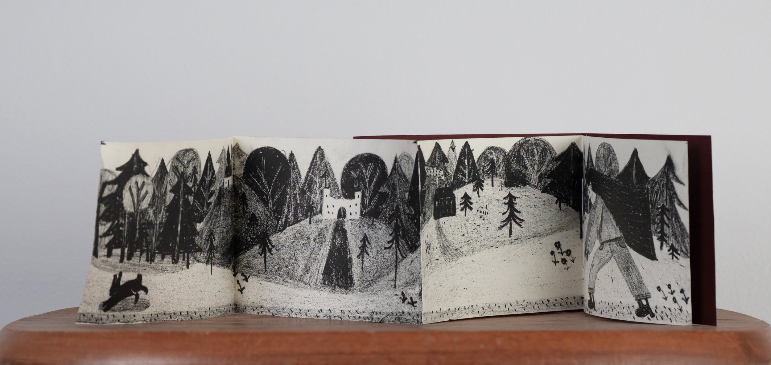 "Rabbit Hunt" (2026), Stone Lithography on Mohawk Superfine