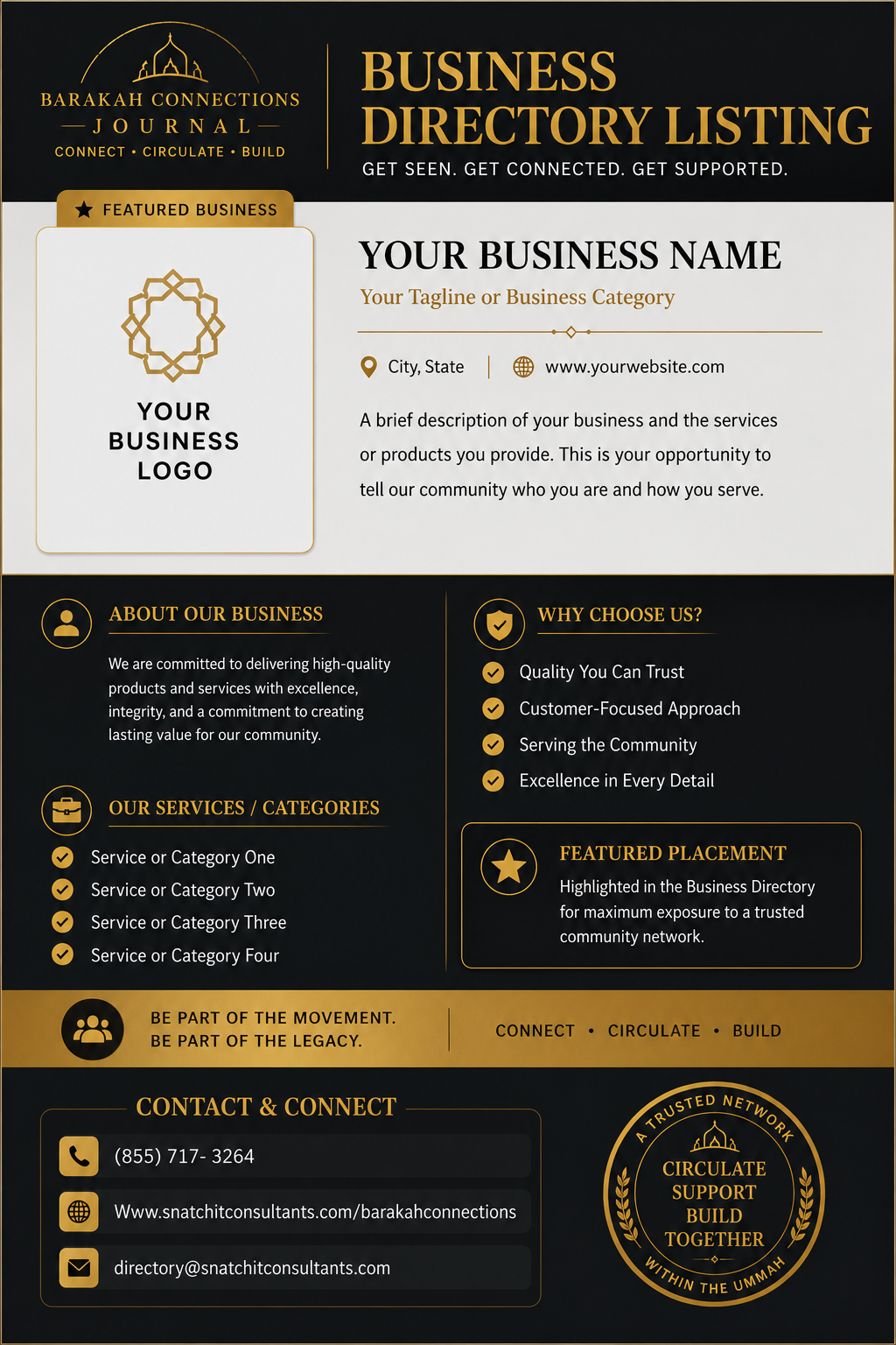 BUSINESS CARD DIRECTORY LISTING
