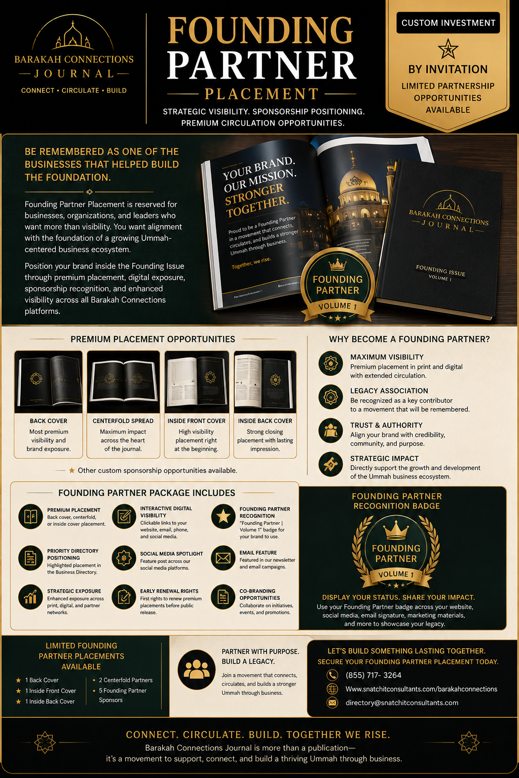 Founding Partner Placement | Premium Sponsorship & Strategic Visibility Opportunities