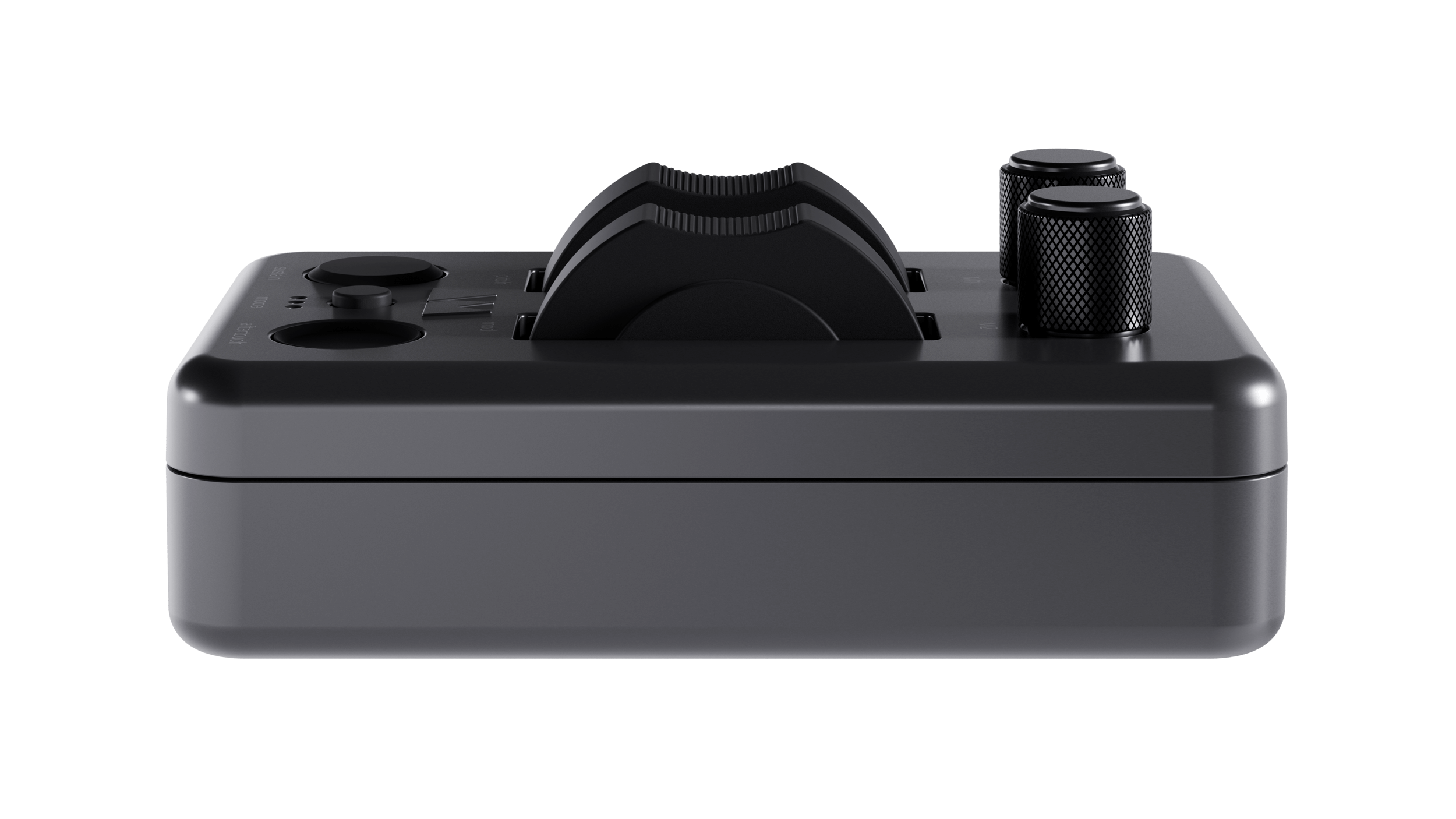 Professional MIDI modulation wheel device showcasing high-end industrial design.