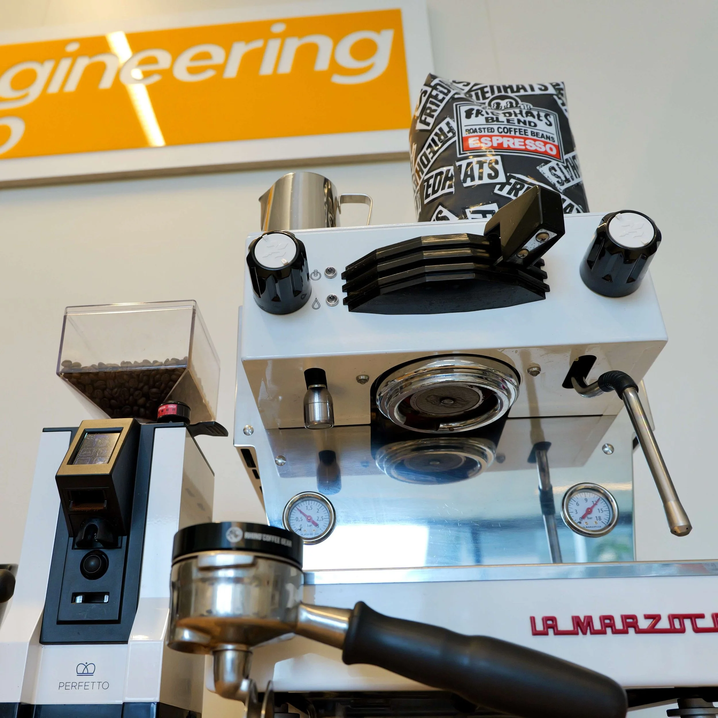 Professional-grade La Marzocco espresso machine