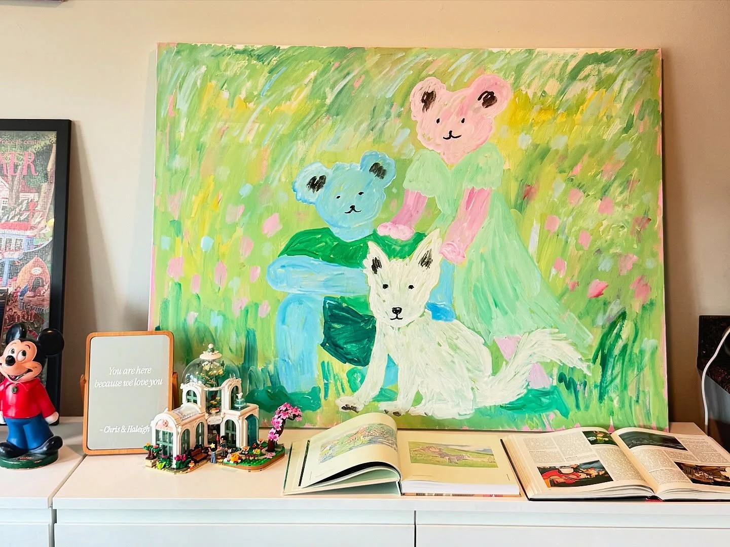 Lately in my little home studio 💚