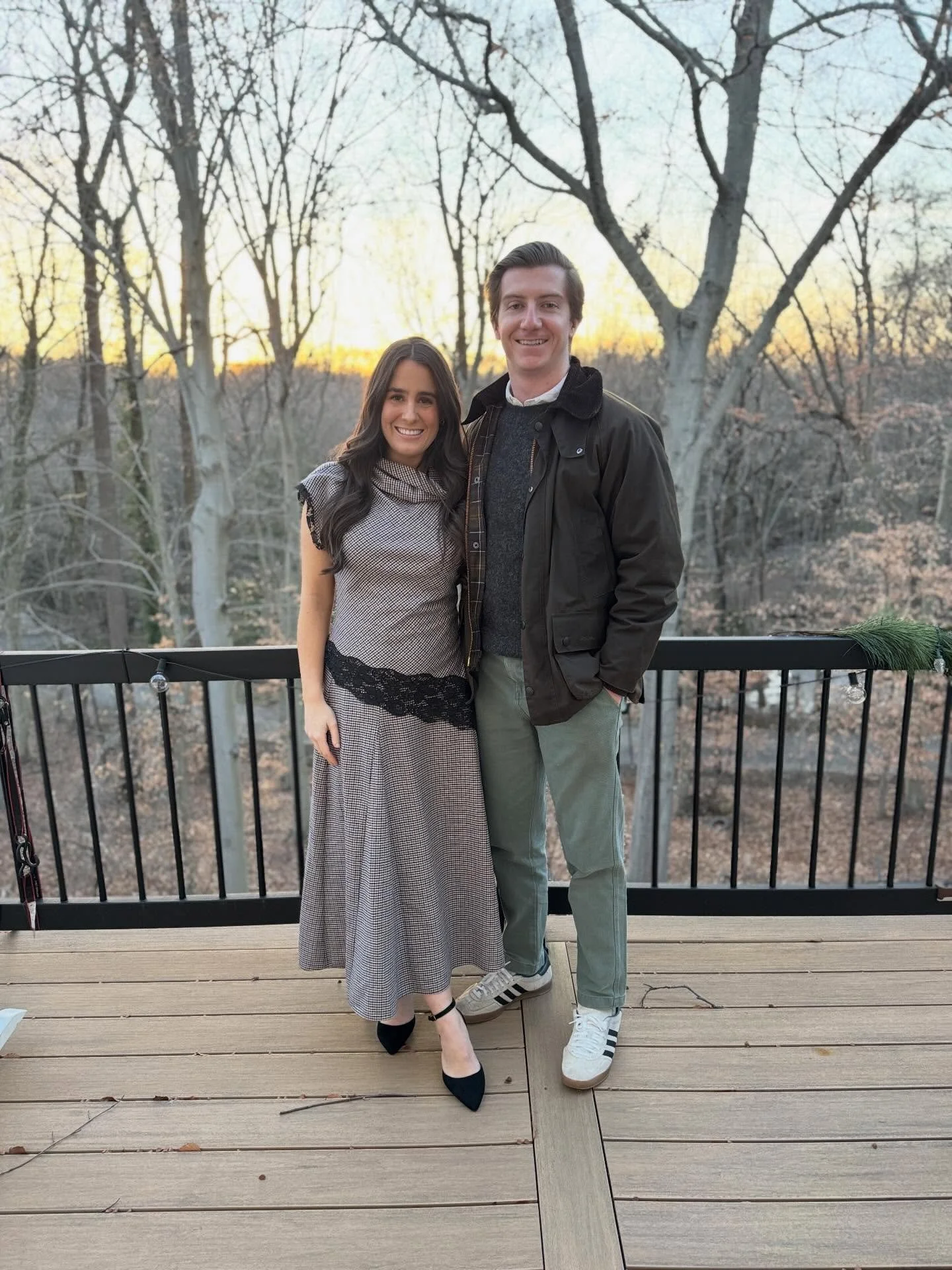 Holiday season wrap-up: 

1. Christmas Eve 🎄 Outfit courtesy of @zara 
2. Trying to show off my &ldquo;baby bump&rdquo; 
3. Christmas morning 🎁❤️ ☕️
4. An already very spoiled baby Bailey 🩷
5. The the the THE GRINCH 
6. Zach practicing 👶🏼 
7. Ba