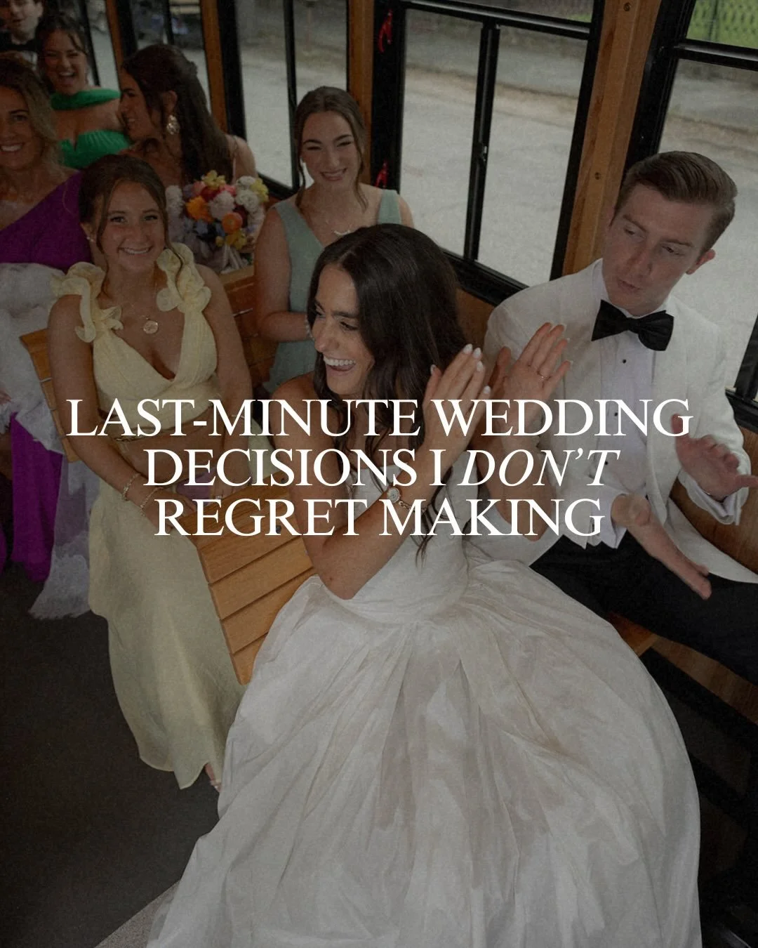 Last-minute wedding decisions I&rsquo;d make again 🤍 Read the full post with links to my wedding panic purchases at the link in my bio, &amp; save this if you&rsquo;re wedding planning!!

1. Dance floor props. If you want a packed dance floor, give 