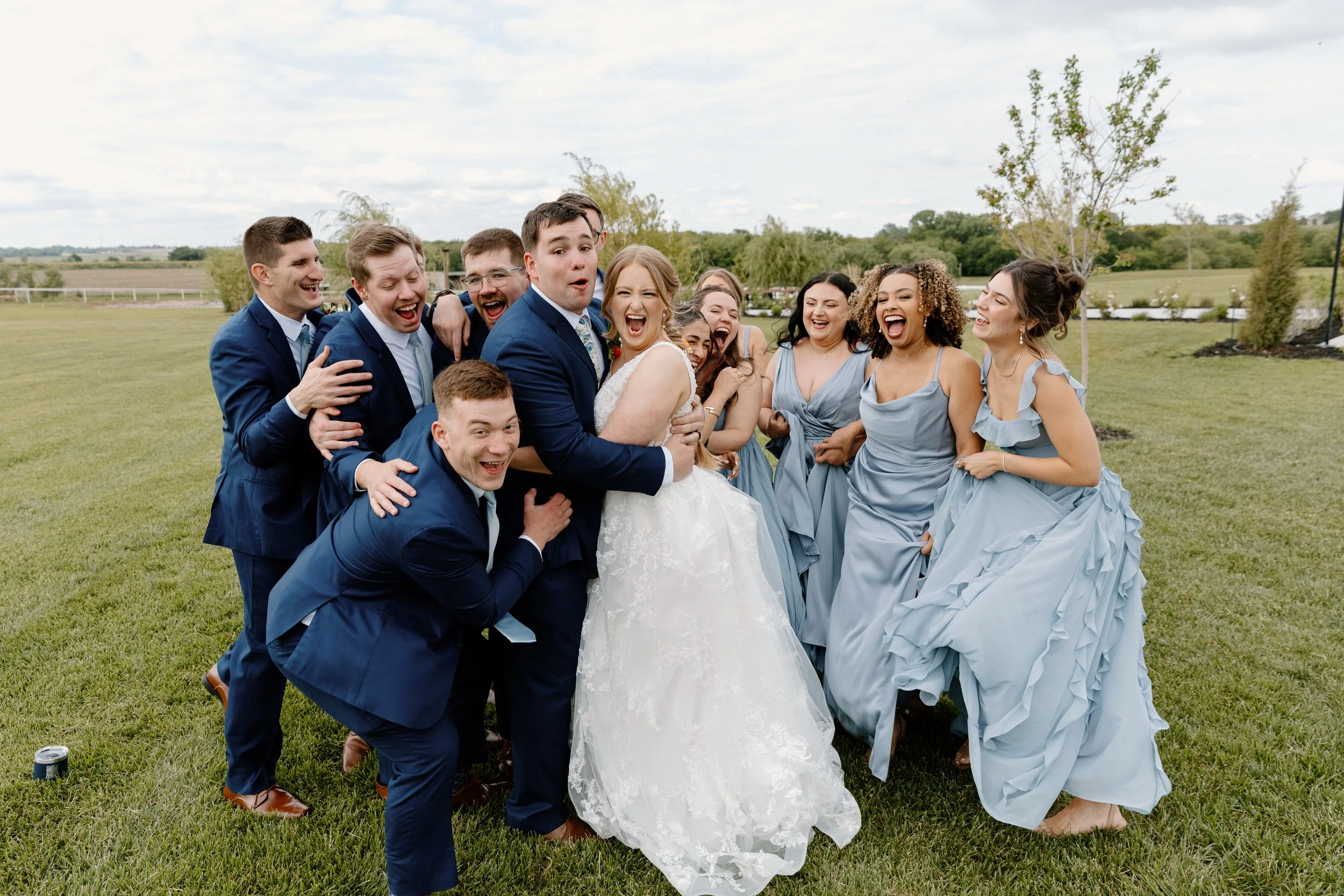 Bridal Party Photos Small Town Nebraska Wedding Photographer