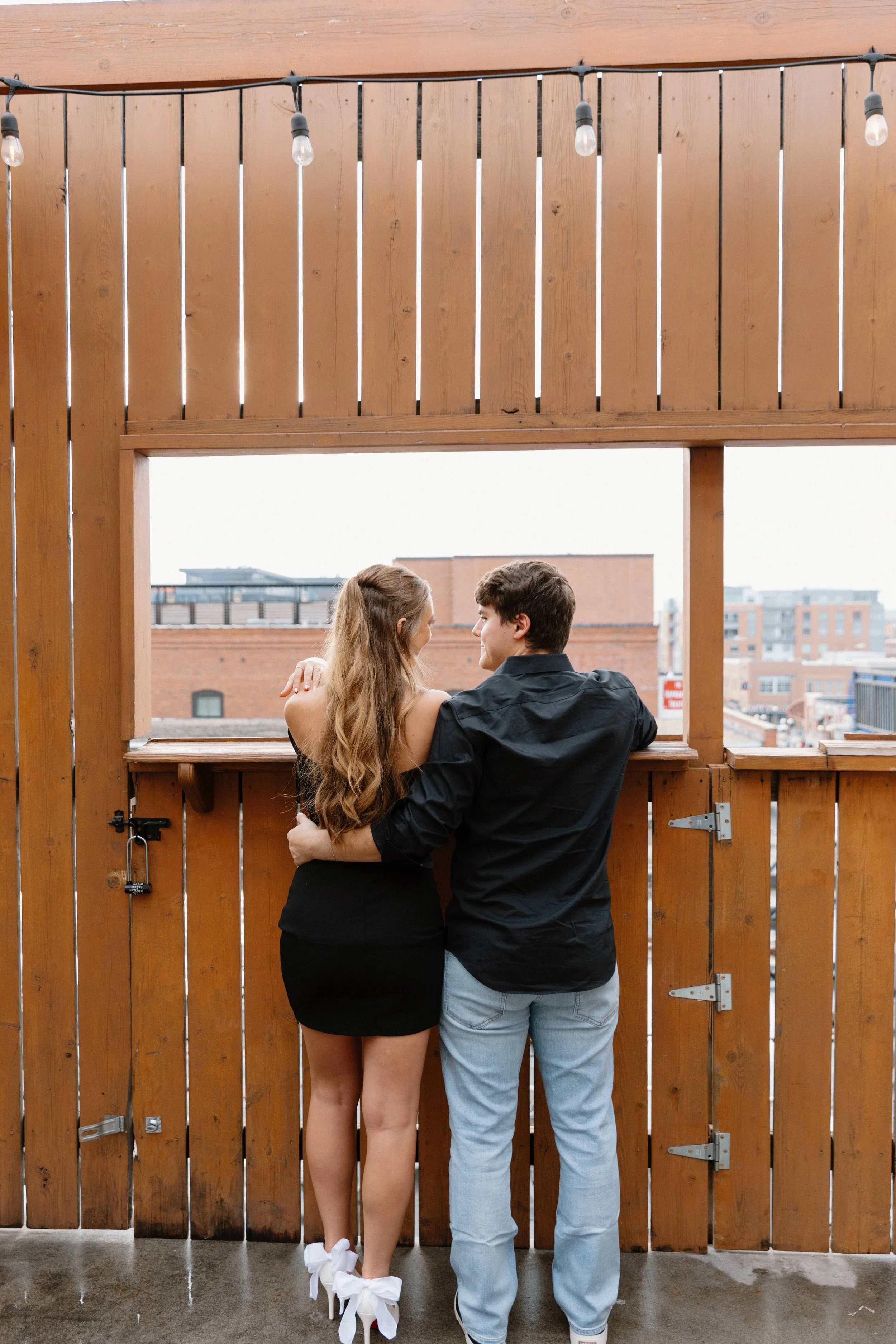 downtown lincoln engagement photos