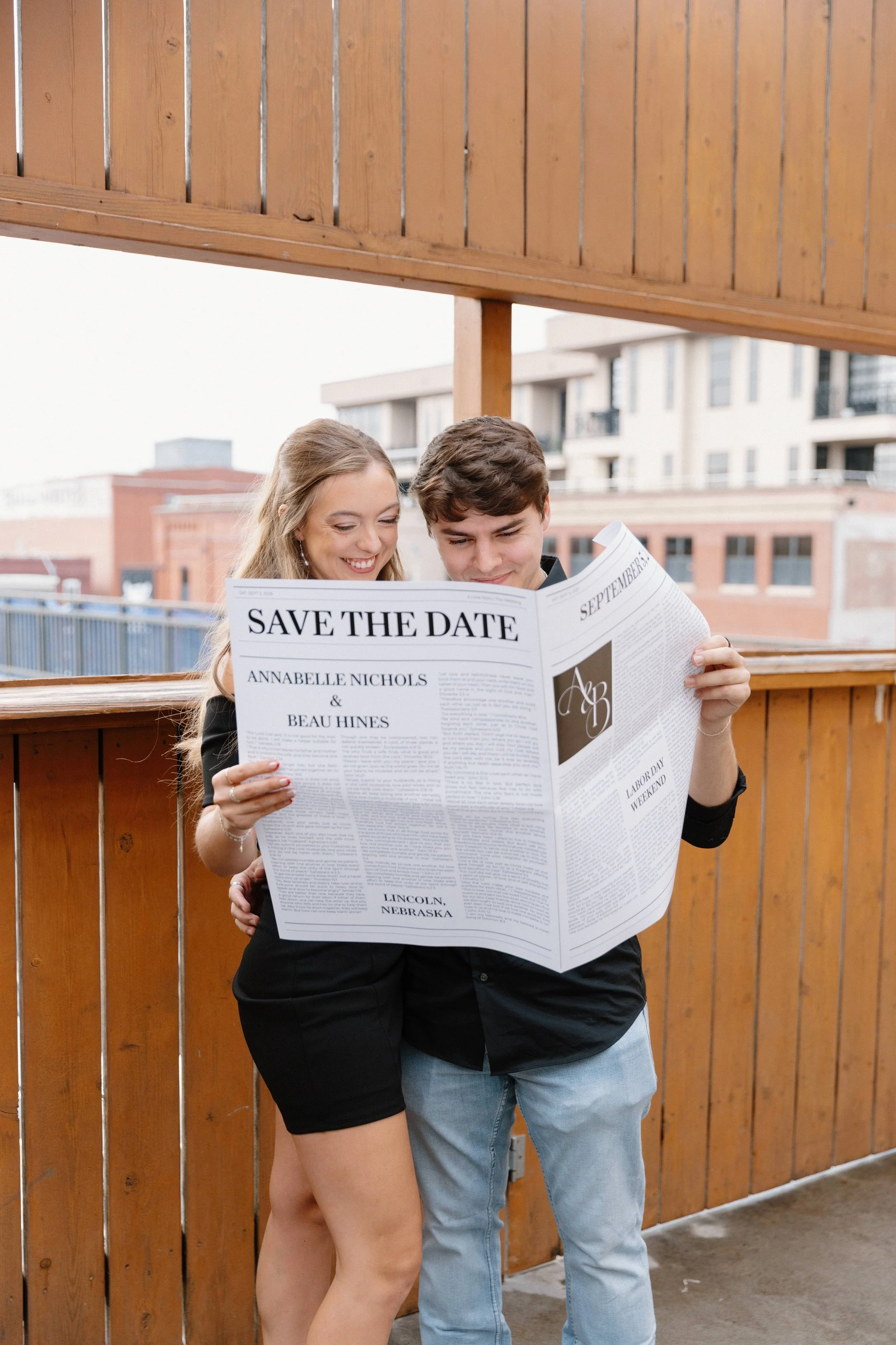 downtown lincoln engagement photos