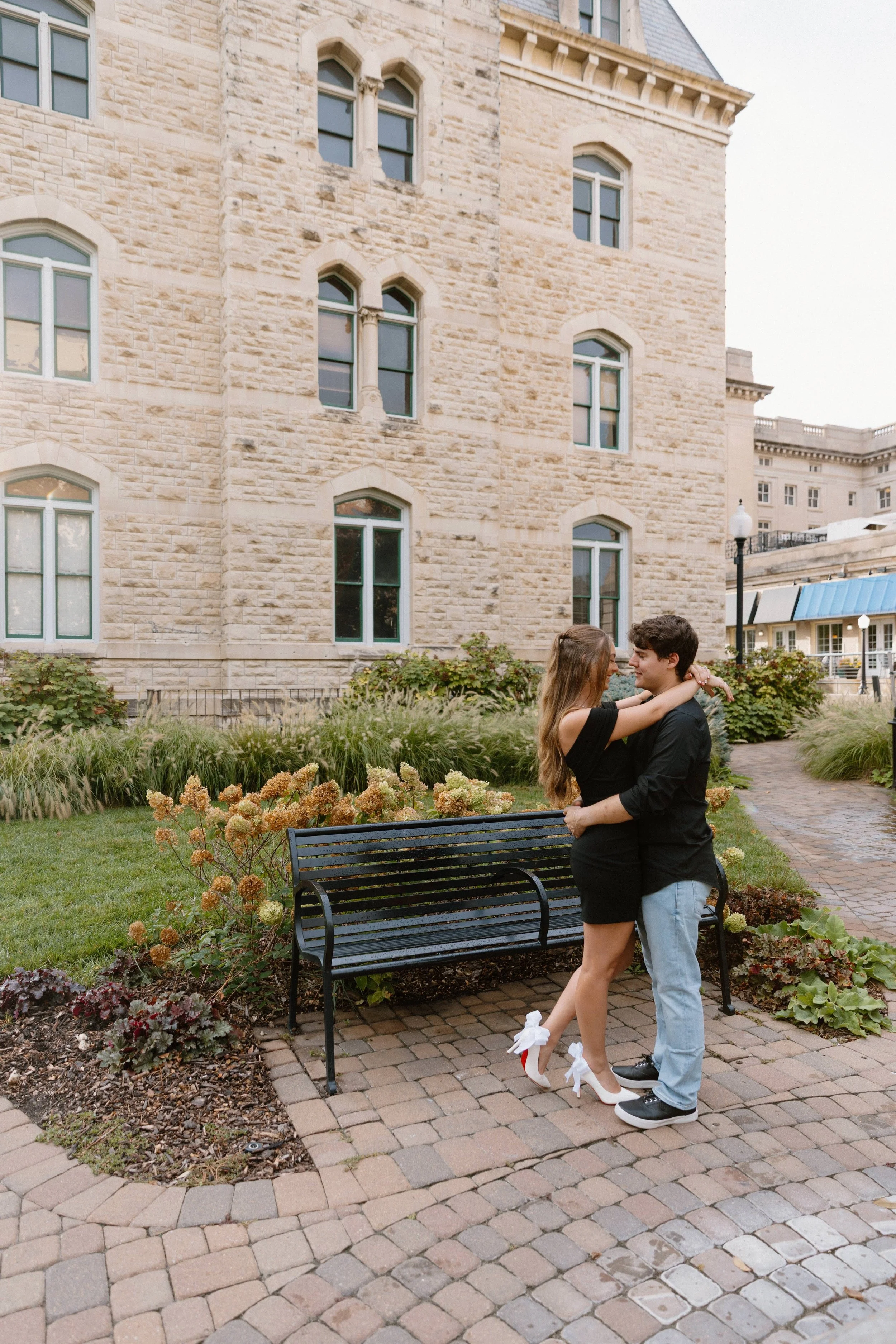 downtown lincoln engagement photos