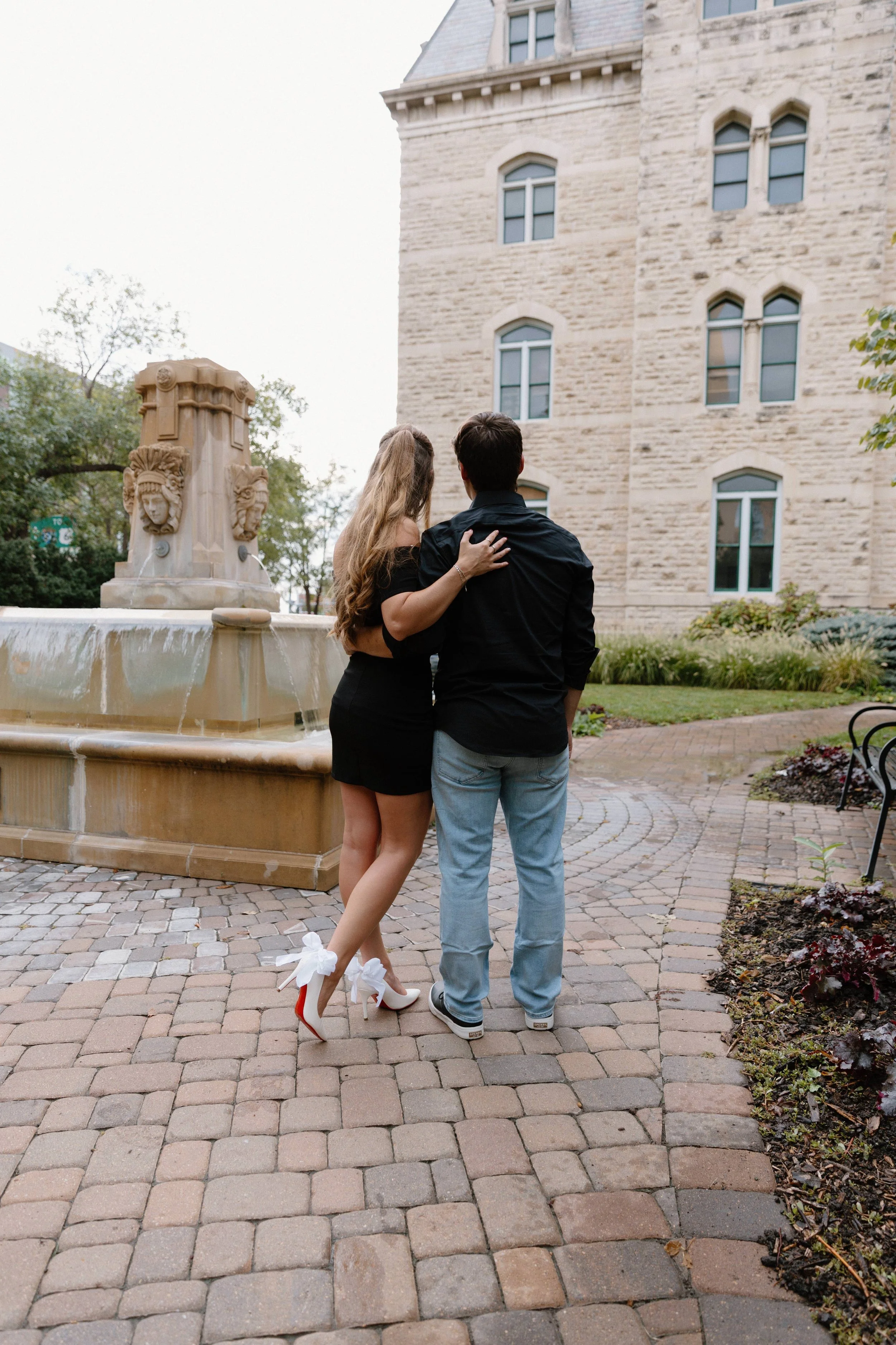 downtown lincoln engagement photos