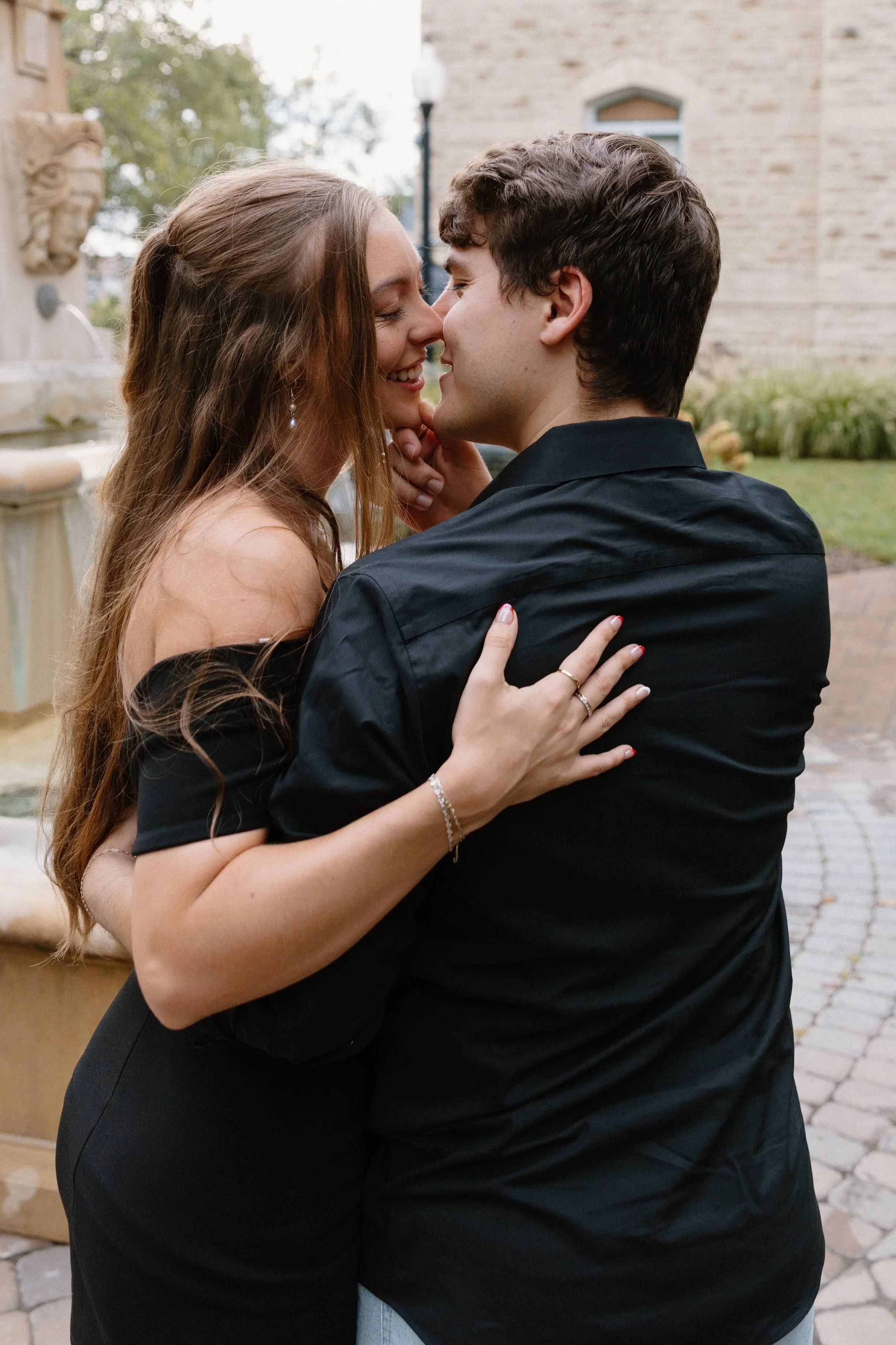 downtown lincoln engagement photos