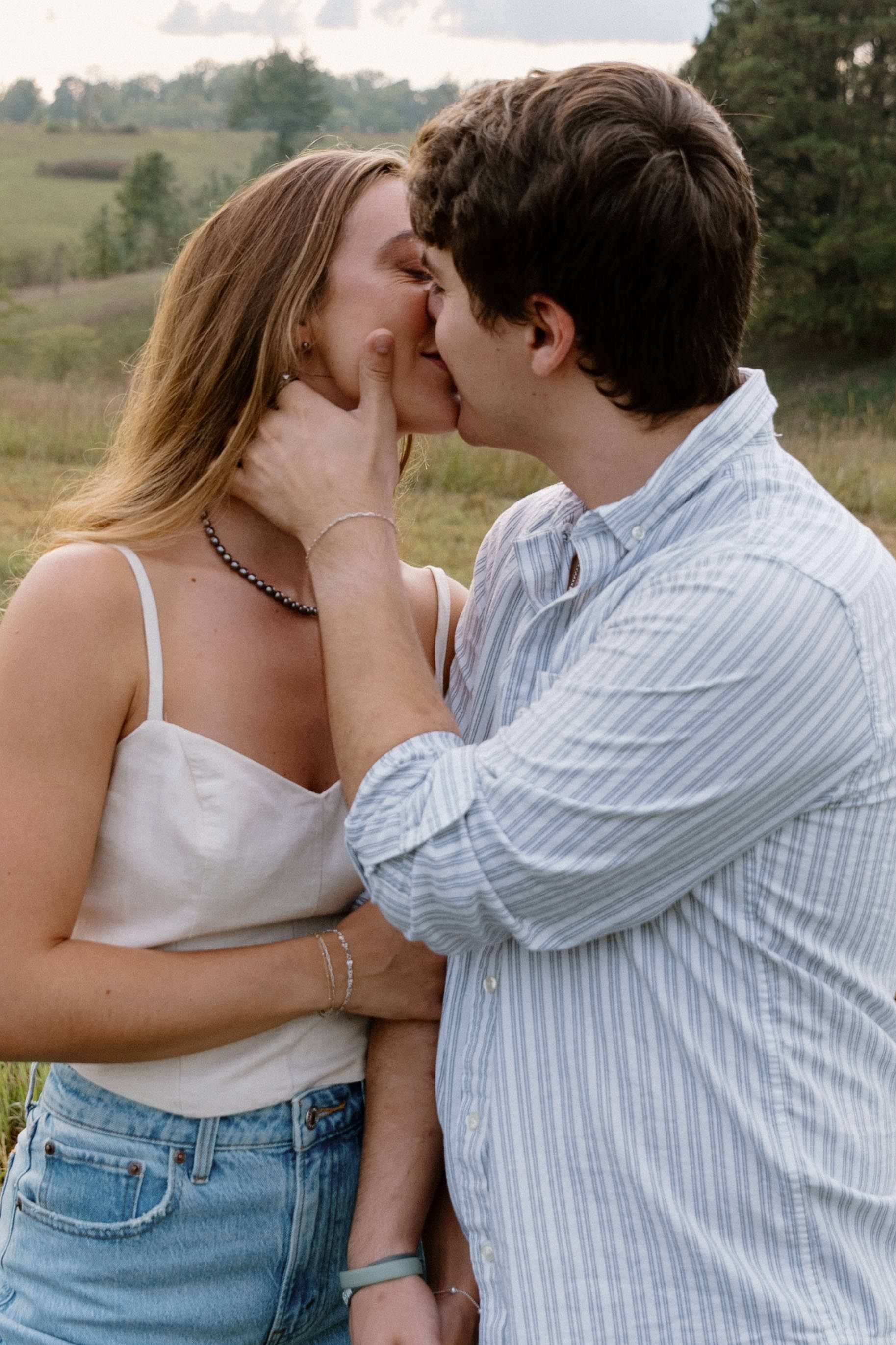 downtown lincoln engagement photos