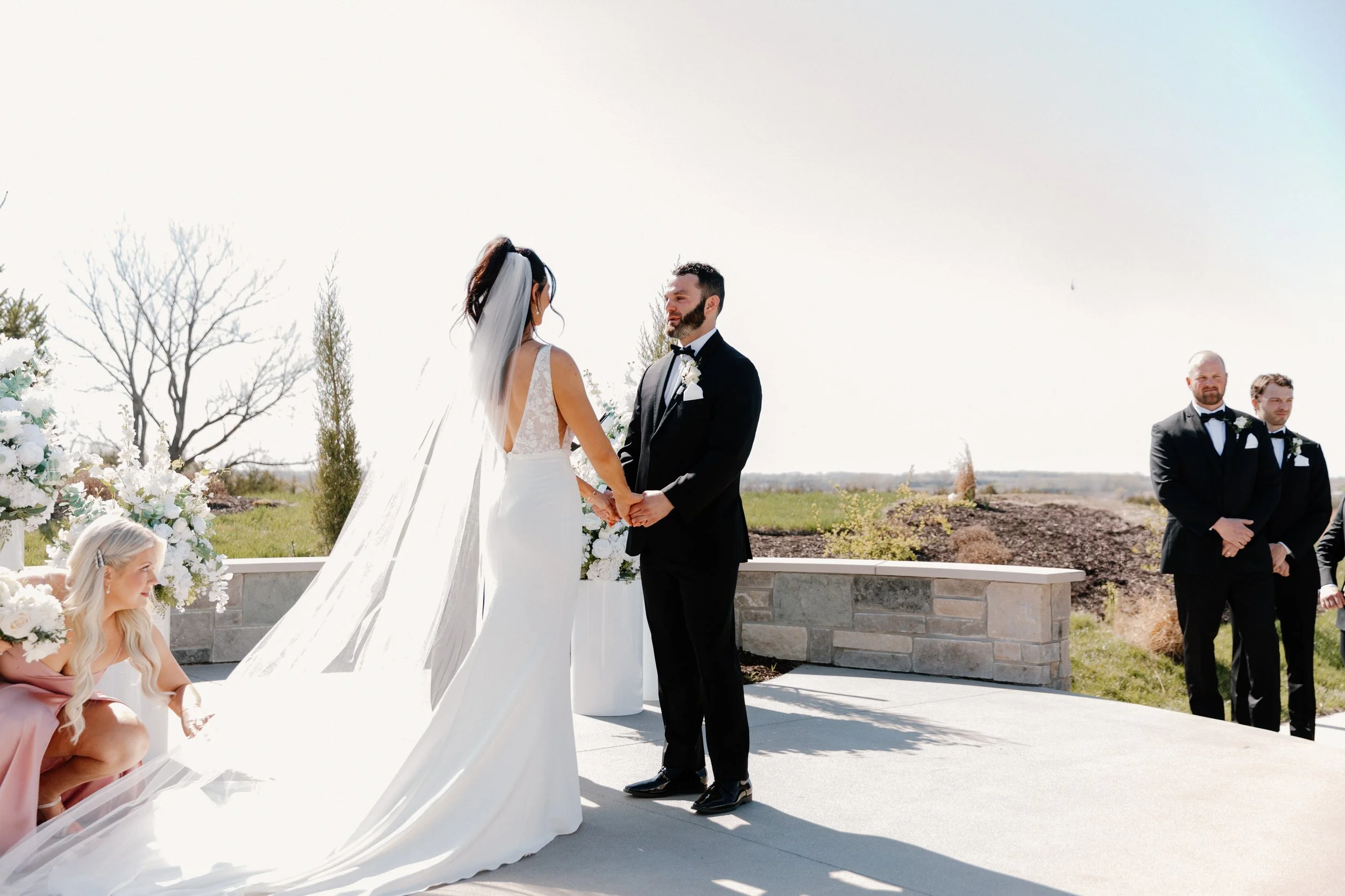 Spring Wedding Day at the Acreage in Palmyra Nebraska. Nebraska Wedding Photographer