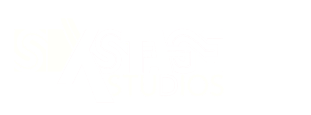Distorted logo of Six Stage Studios with a large white question mark