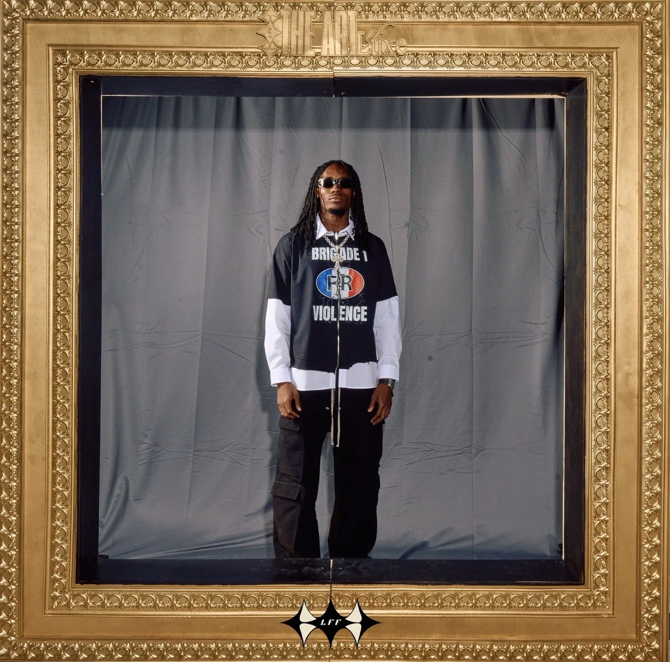 TJ Tampa wearing Coucou Bebe at Luxe fashion fest