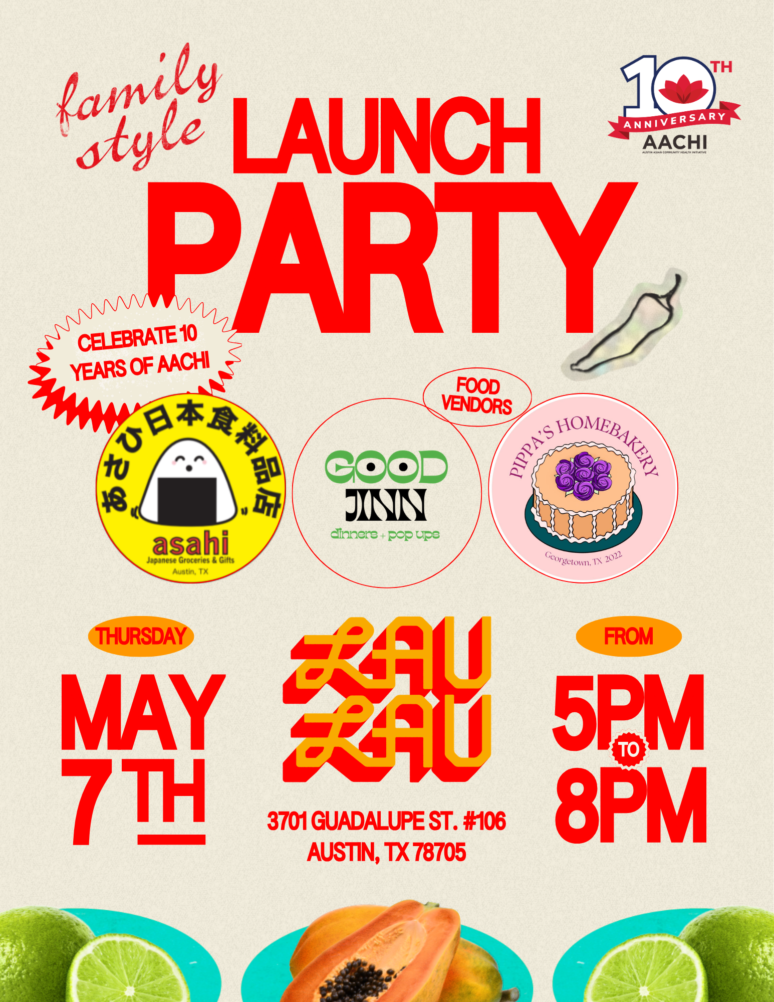 AACHI Family Style Launch Party