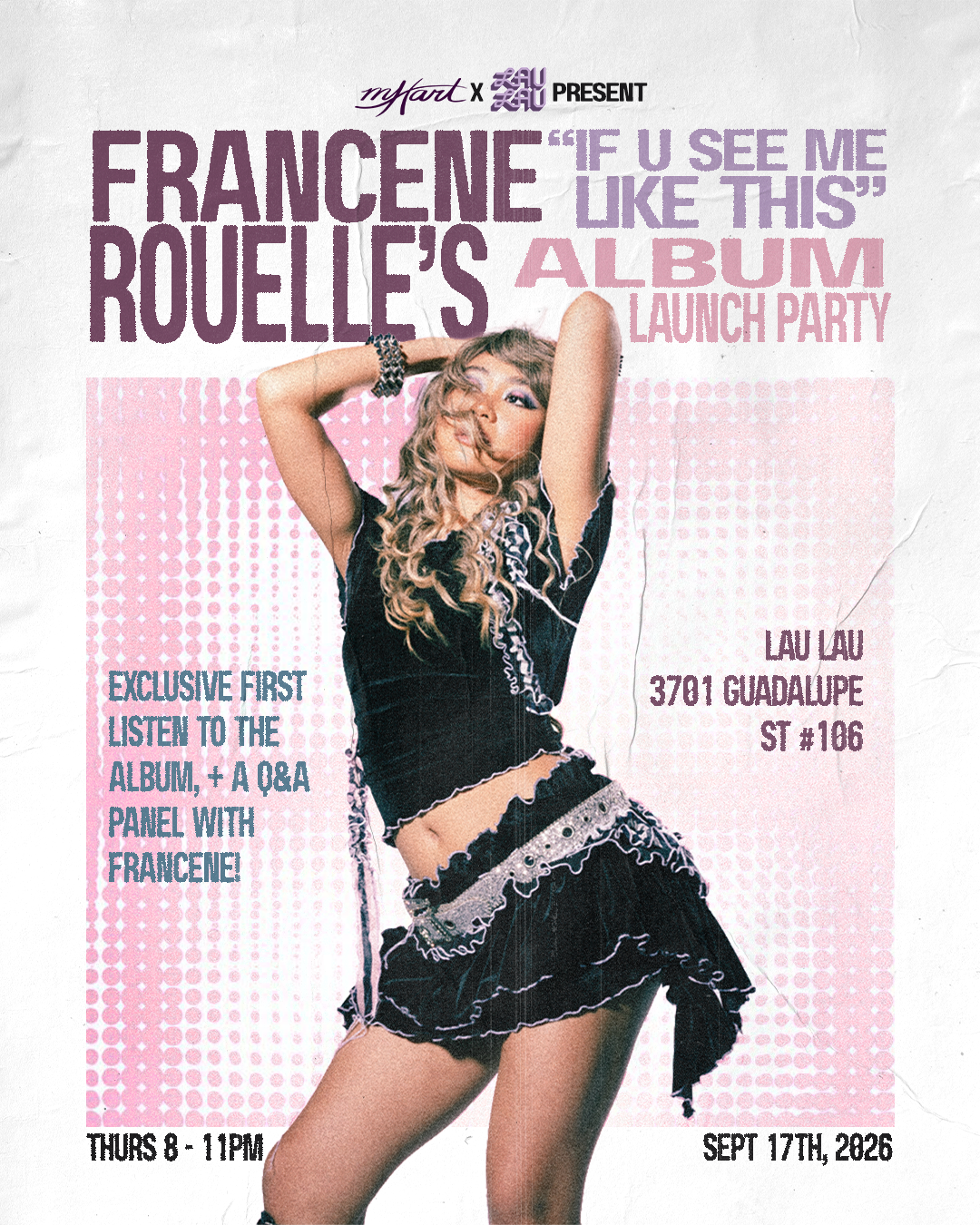 mHart Media Presents: Francene Rouelle Album Listening Party