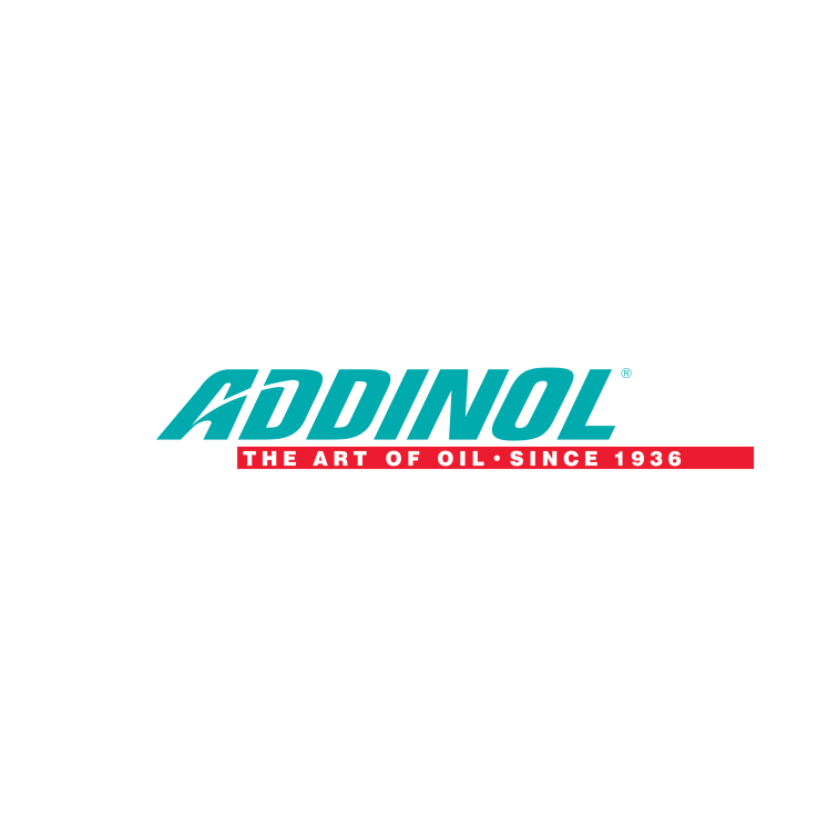 Logo ADDINOL avec le slogan "The art of oil since 1936"