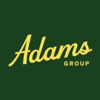 Logo of Adams Grain Co., Inc. with a green circle, yellow wheat graphic, and green and yellow text.