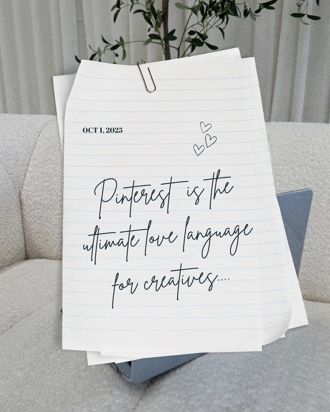 Pinterest is really THAT girl when it comes to love languages 🤭 and she&rsquo;s a creative entrepreneur&rsquo;s best friend! 

if you&rsquo;re not using Pinterest to market your course, products, or services as a creative, what are you doing?? 

Q4 