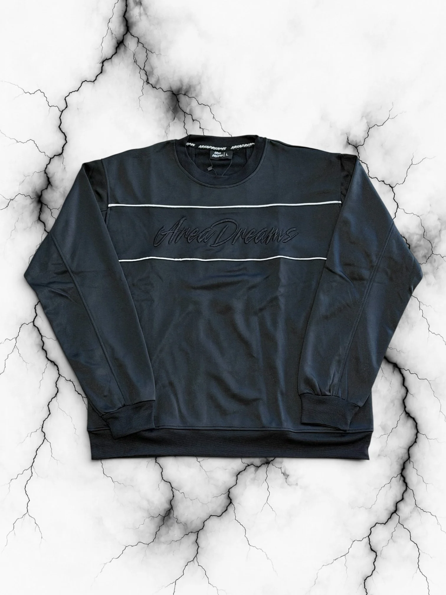 “Night Shift” Triple Black Crewneck