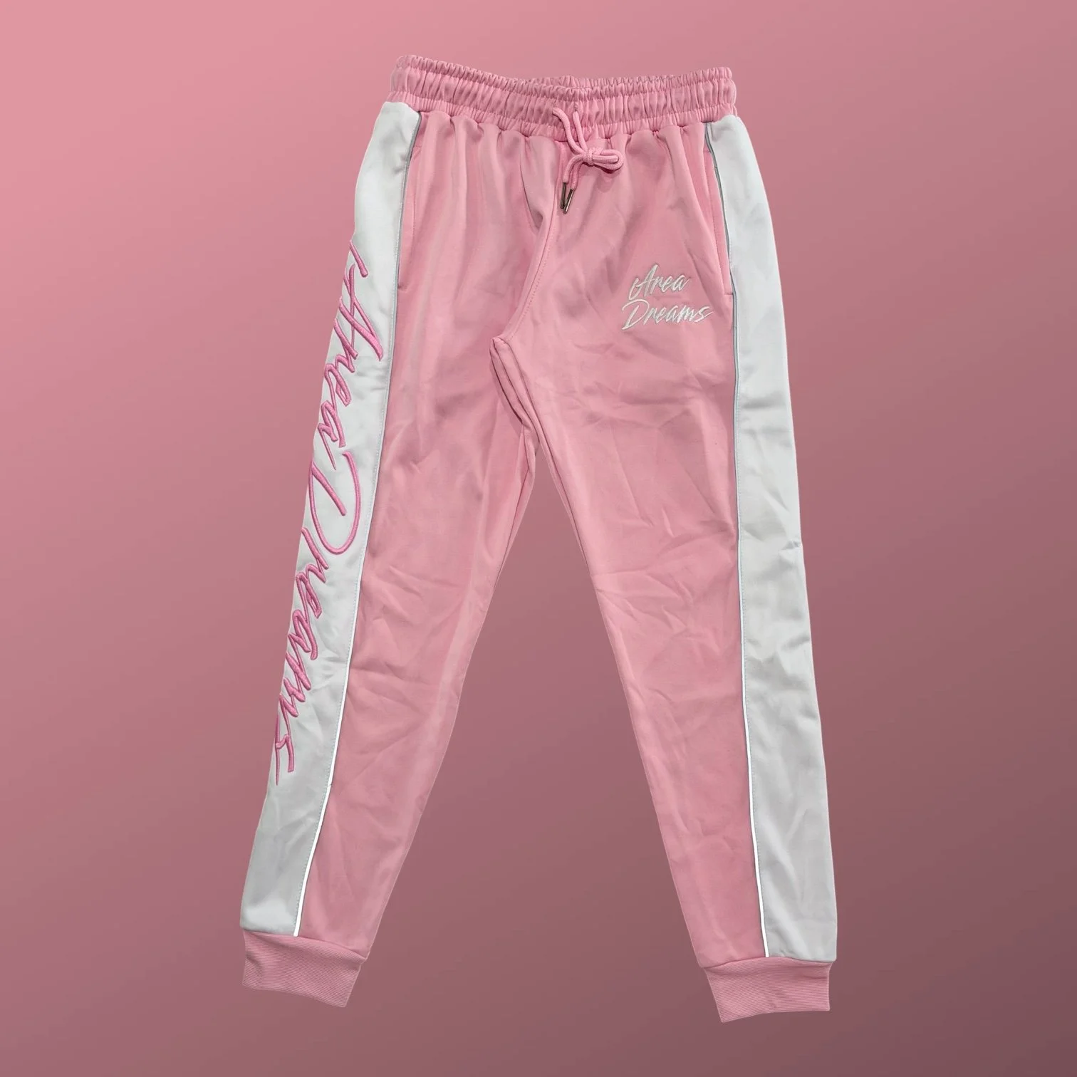 Sweet Pink / White Track Pants