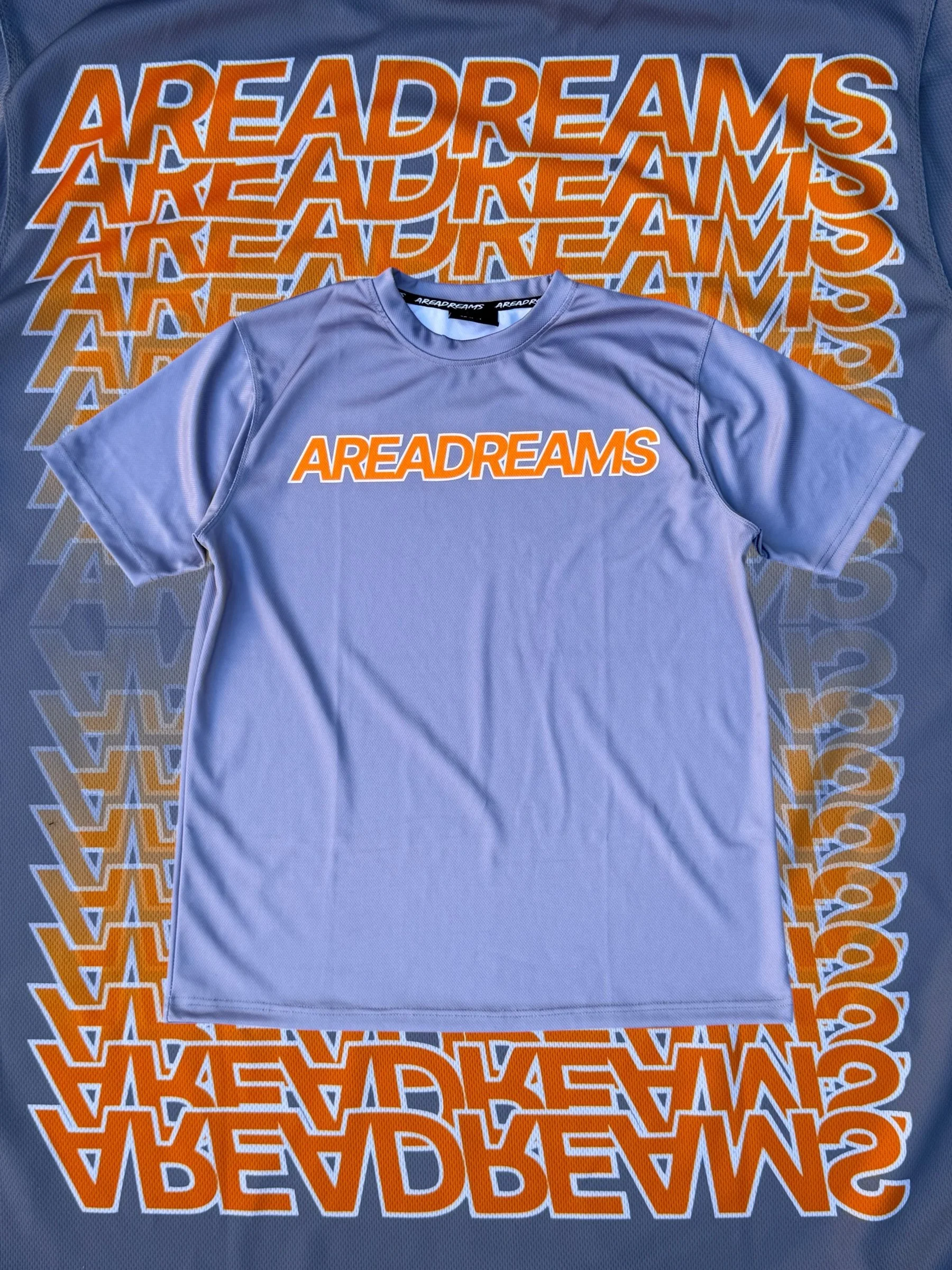 AREAfit V2 Platinum Grey / Mandarin Tee