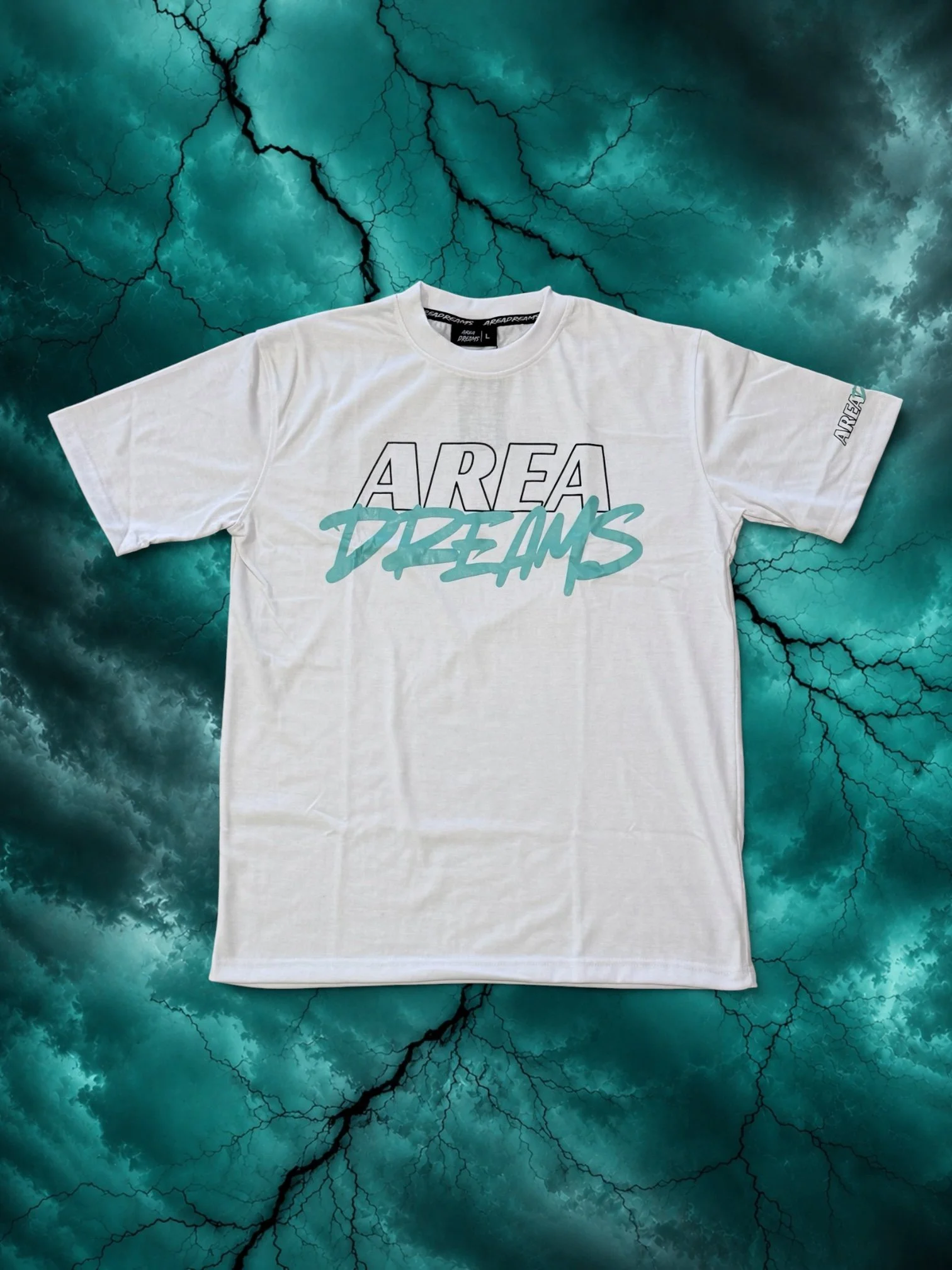 Light Hitters Tee Illuminate Mint / White