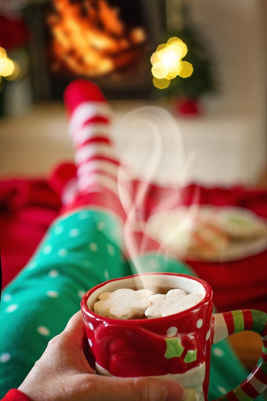 Christmas themed coffee