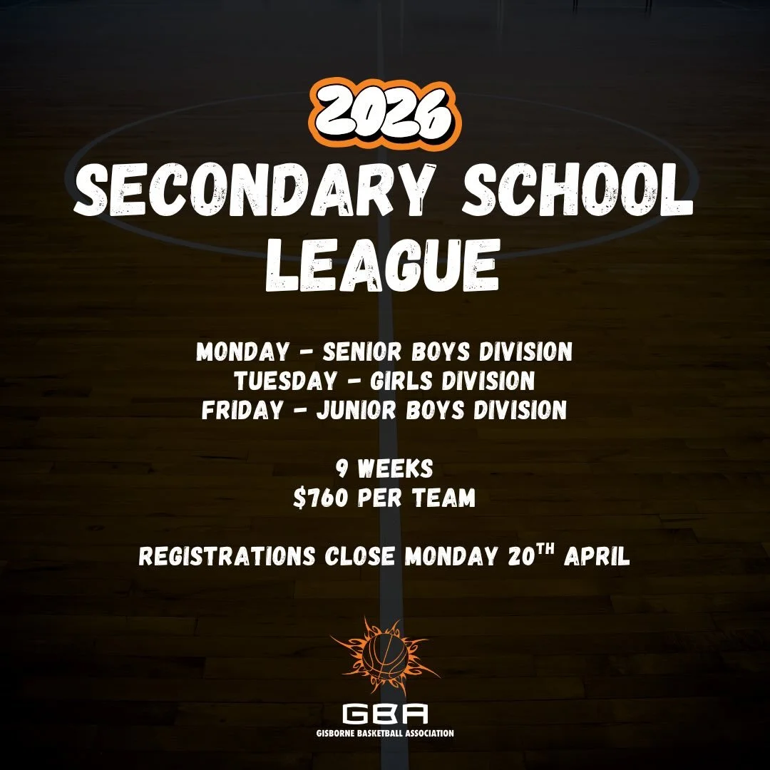 We are excited to kick off another season of our GBA Secondary School League 2026! 🏀

Please find links on our Facebook Page 😊