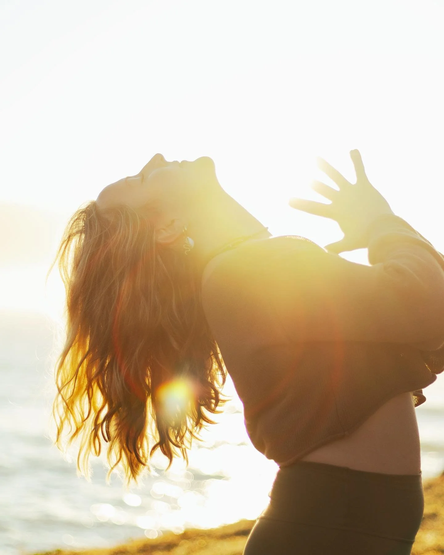 Capturing some morning movement &amp; magic for @maria.belle.hardy ✨ A dream shoot on a dreamy headland, embracing that spring energy 🍃