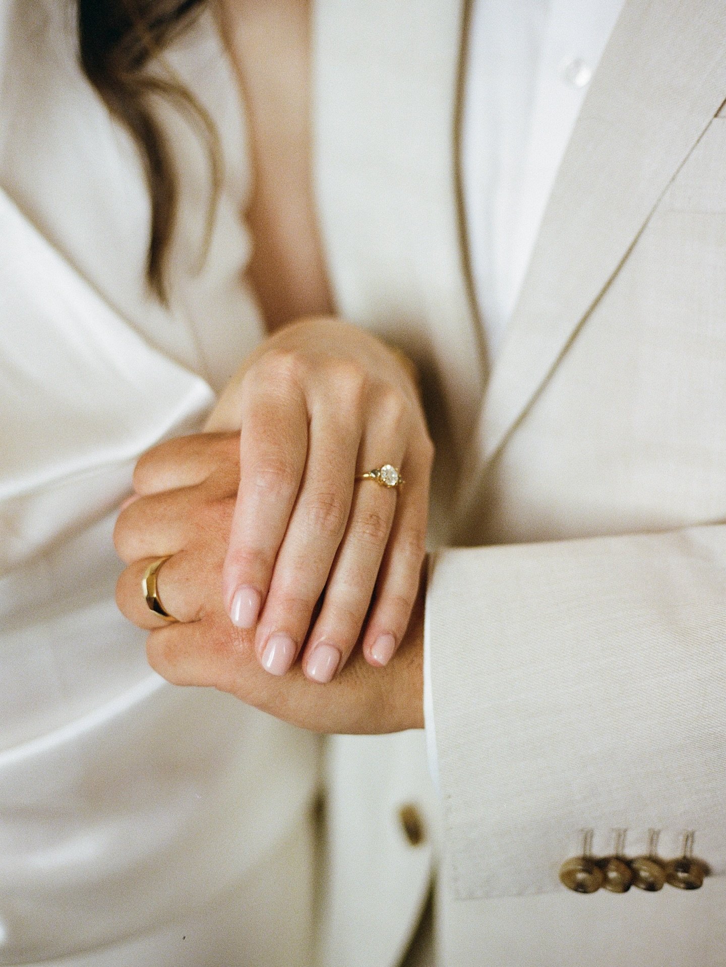 L &amp; J 🤍 

A sunny Sunday at @oldtreasurymelb followed by drinks at @bombabar to celebrate🍸 

The sweetest and calmest gathering for these long-time love birds, captured on film as always