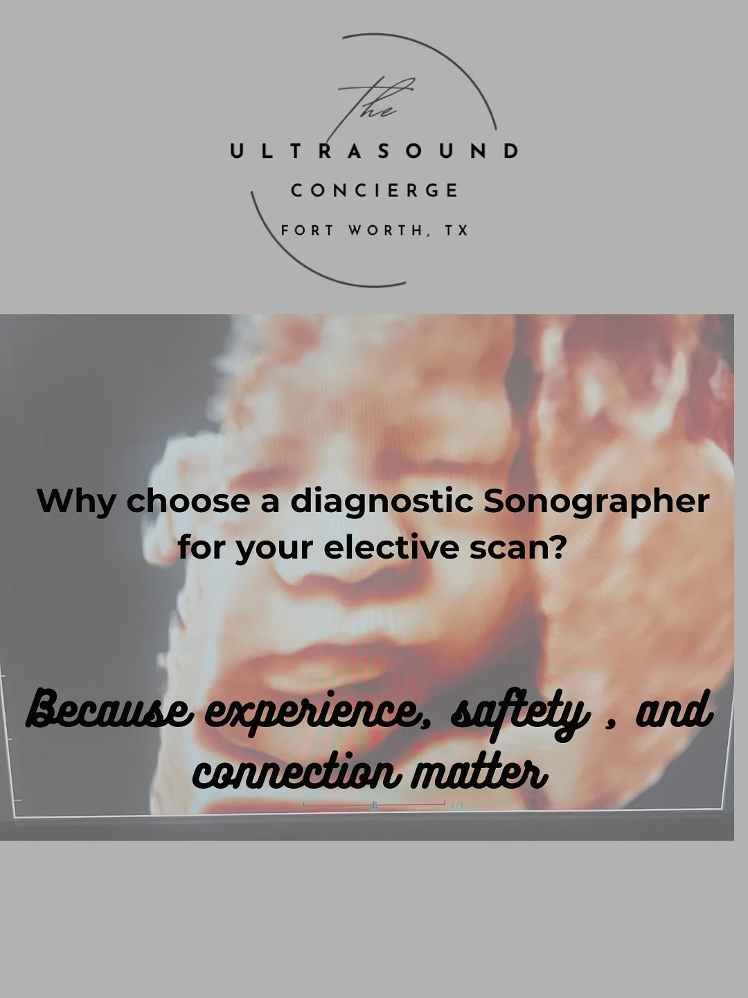 If you&rsquo;re looking for an elective ultrasound studio, please make sure they are staffing Registered Sonographers. It truly makes a difference in the care and knowledge you receive. #electiveultrasoundstudio #3d4dultrasound #registeredsonographer