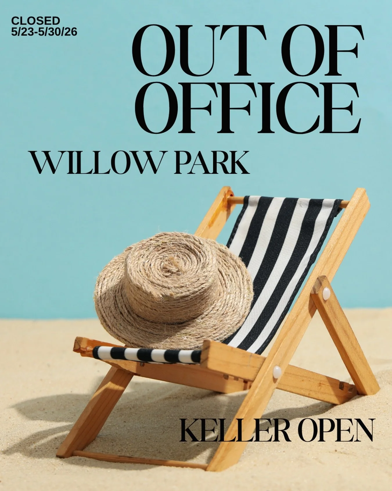 Starting this Saturday, our Willow Park office will be closed and will reopen on Monday 6/1. If you need an appointment you may book online for our Keller location!