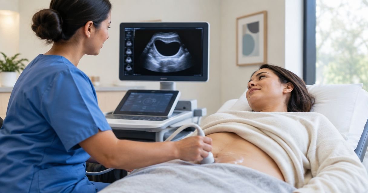 How full should your bladder be for an early ultrasound?