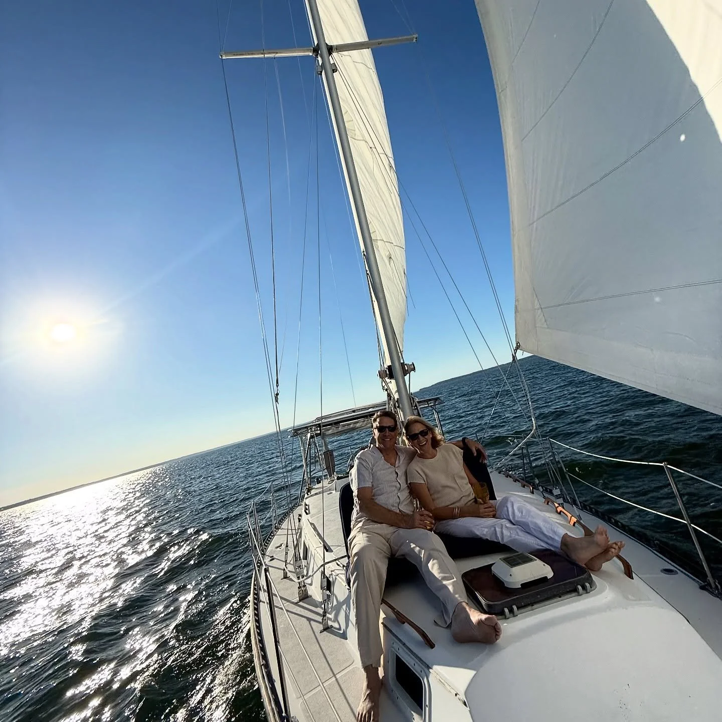 October bay &amp; river sunset cruises&hellip; it really doesn&rsquo;t get better 🌅 🐬 🌕 ✨ 
Last chance to book your fall cruise before the season ends! 

Thank you to @cjtrummer for an incredible evening and choosing #SweetSeaCharters