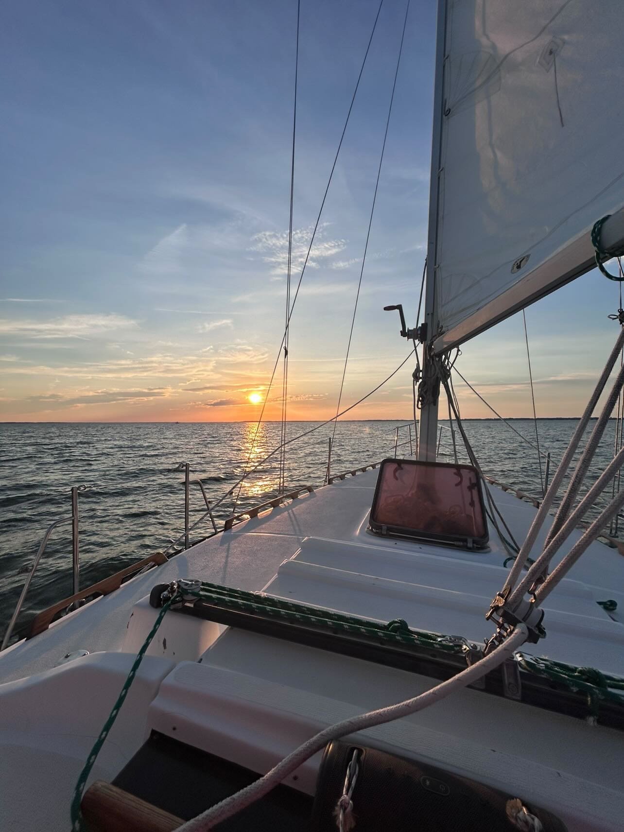 Mama&rsquo;s weekend away, Sweet Sea style! ⛵️🍷🍣 An evening of sailing, wine, fresh sushi, swimming and unforgettable views on the Chesapeake. 

#sweetseacharters #missmaryseafood #saillocaleatlocal
