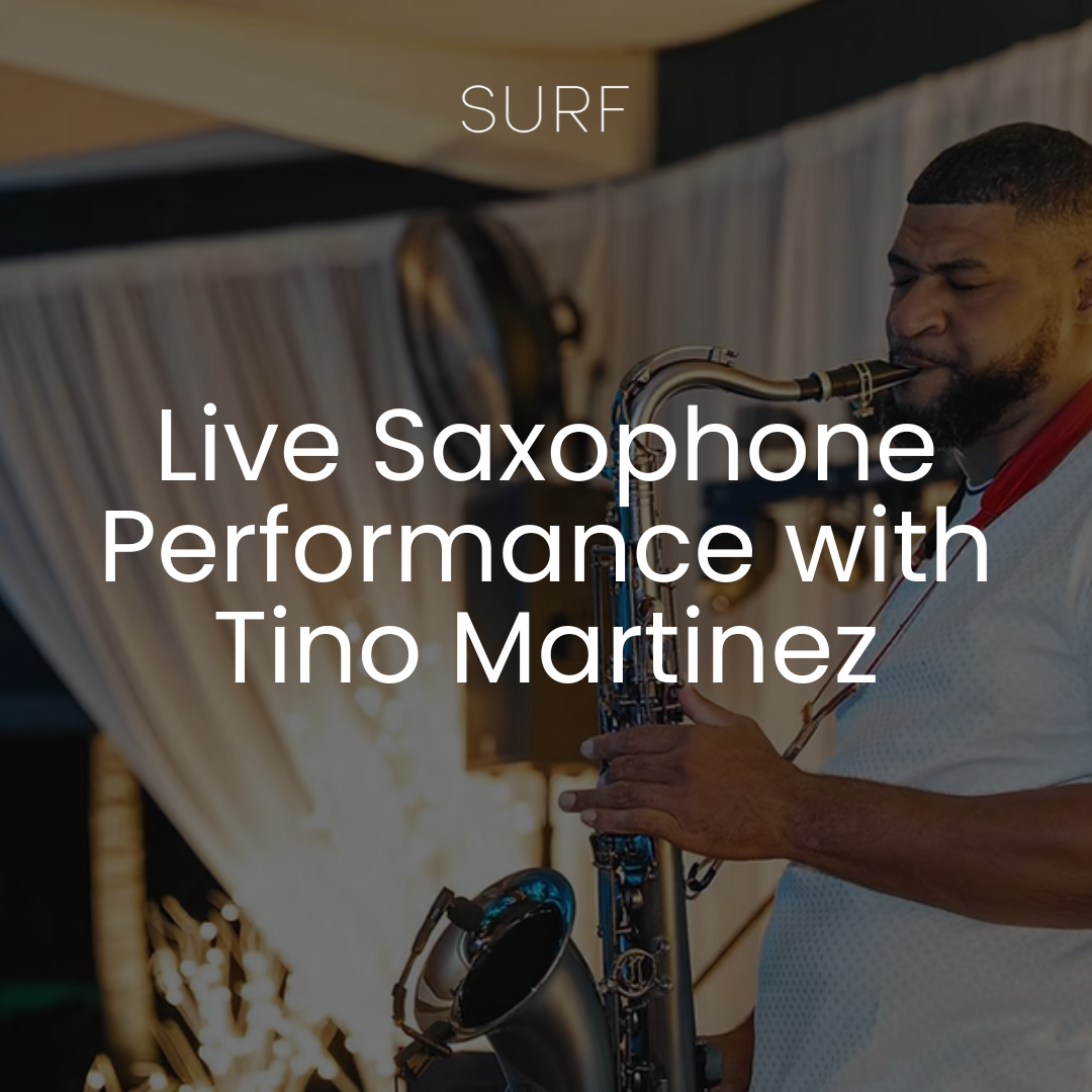 Live Saxophone Performance with Tino Martinez