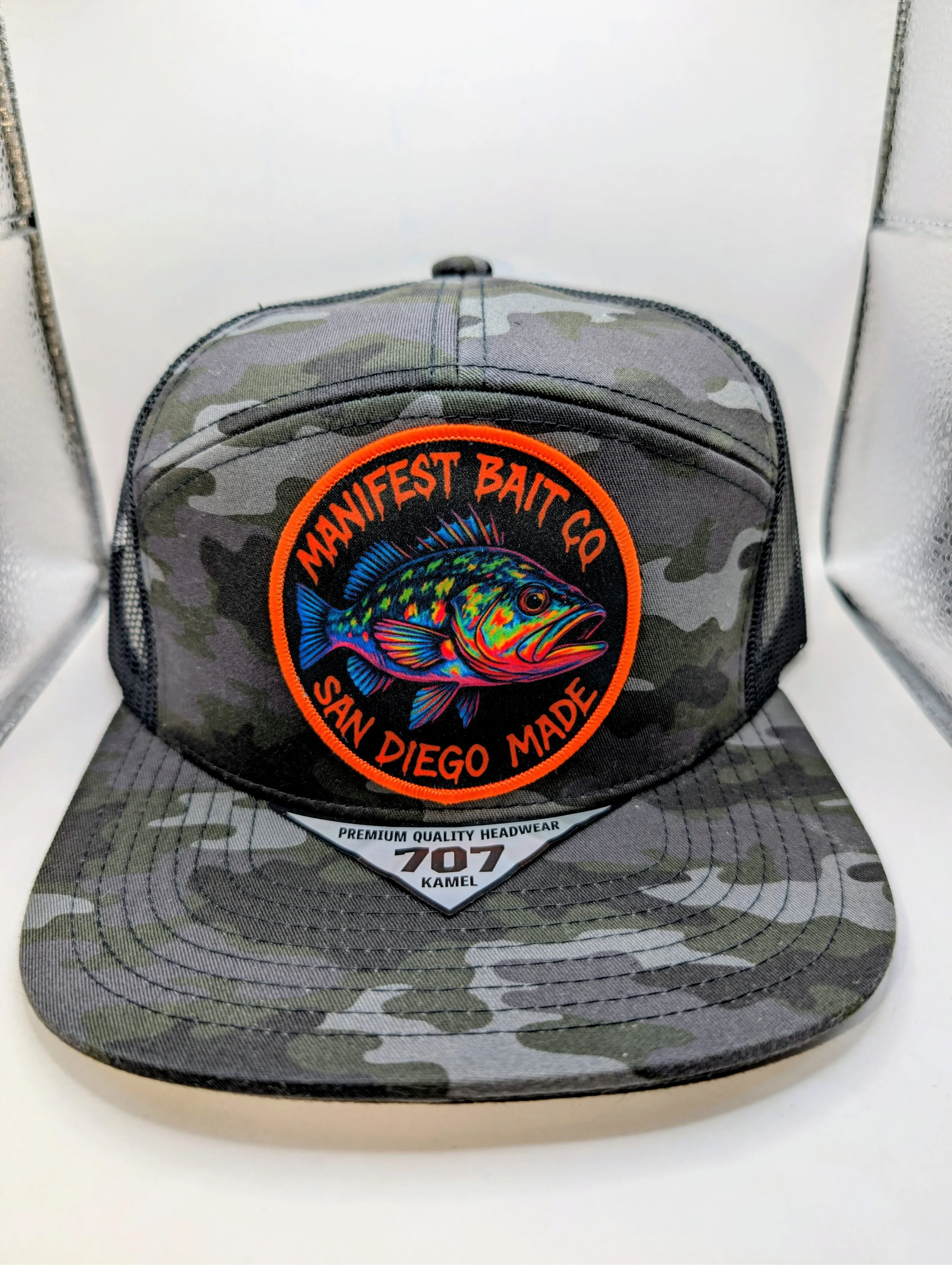 MADE IN SD Full Color - CAMO Flat-Bill Snap-Back Hat