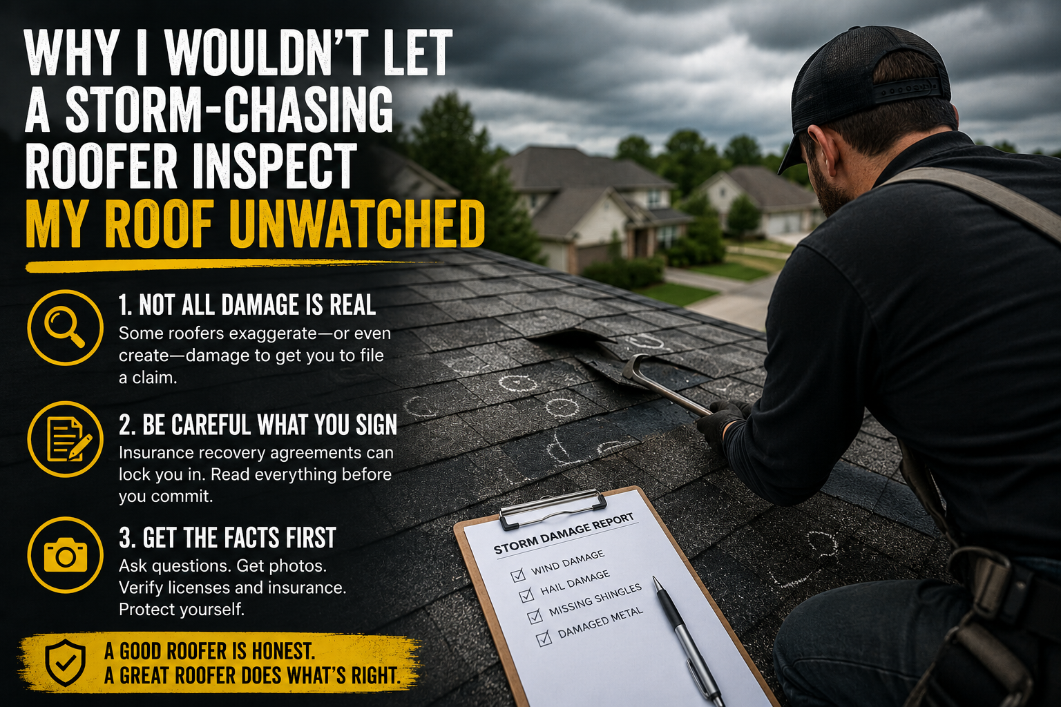 Why I wouldn’t let a roofer climb my roof
