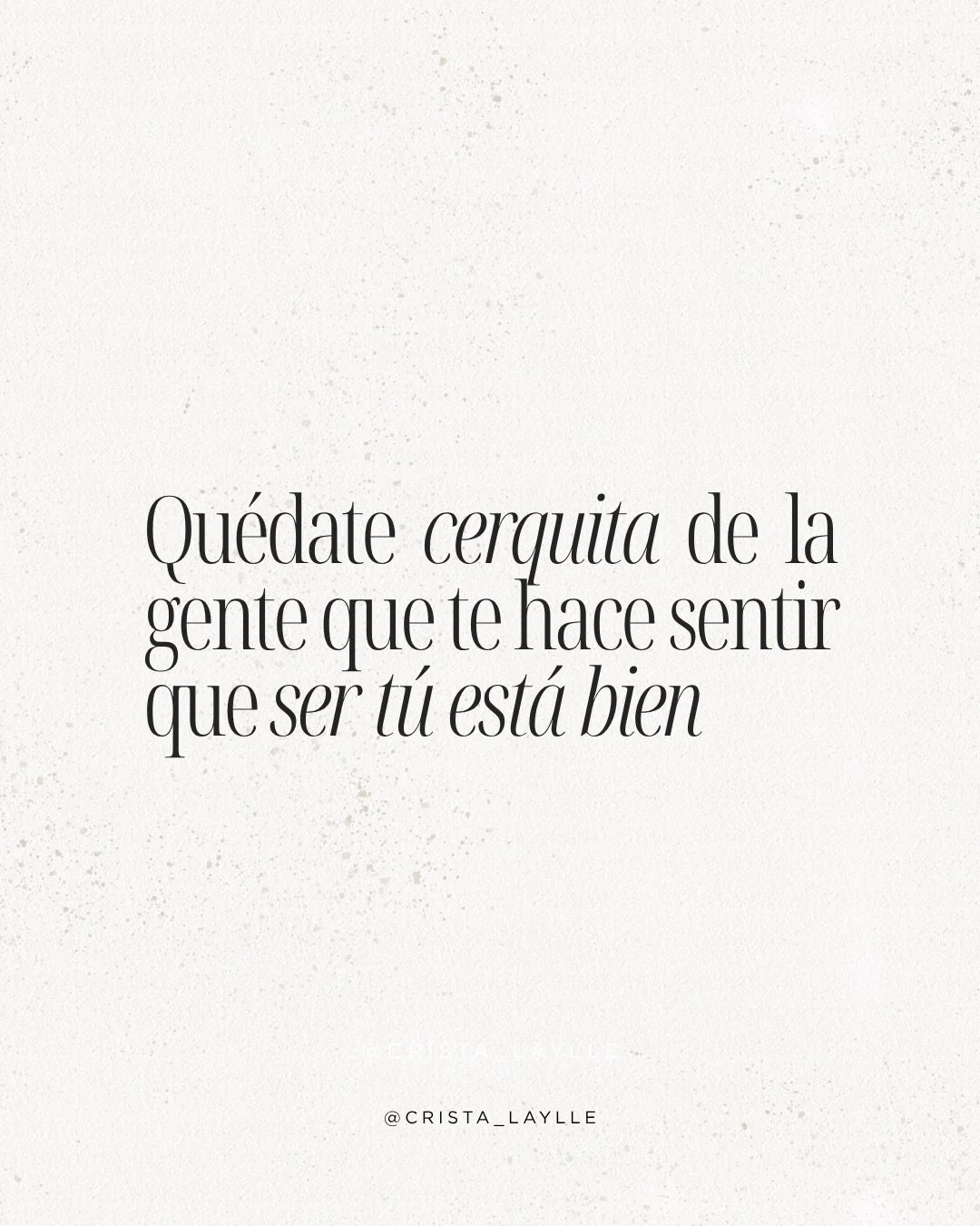 Tu autenticidad no es algo que tengas que corregir✨
Las personas, espacios y oportunidades alineadas con tu esencia aparecen cuando dejas de hacerte peque&ntilde;a para encajar.

Lo que te hace diferente no es el problema. Es el regalo🤍

&iquest;Te 