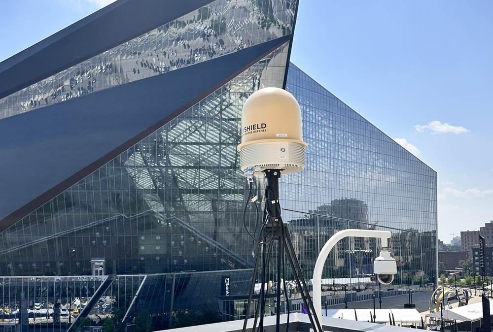 Drone detection over a stadium