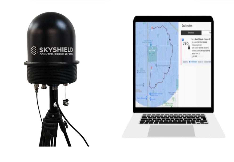 SkyShield Dome detection unit with mapping software