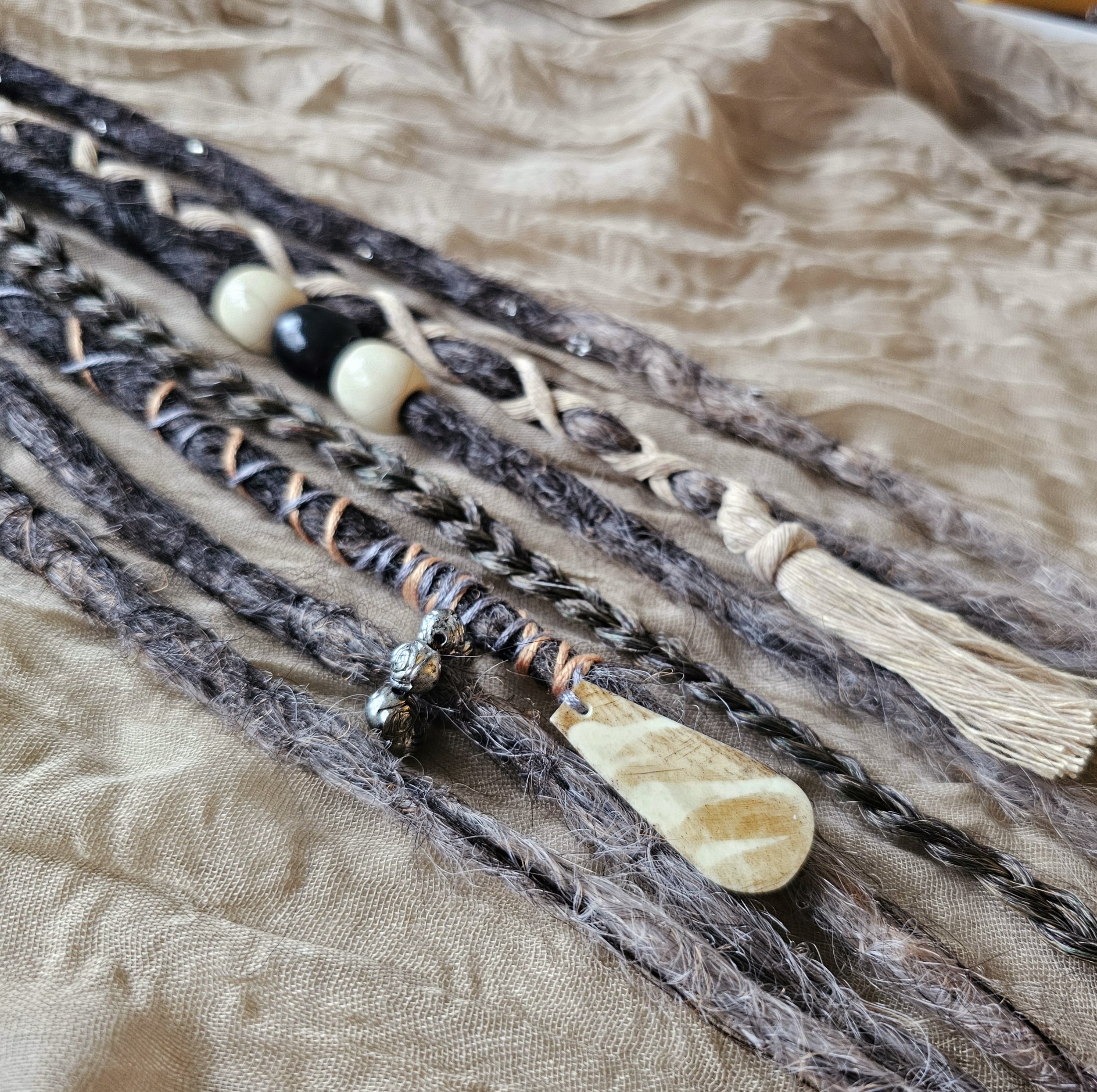 Accent Dreads Set -Grey Ombre